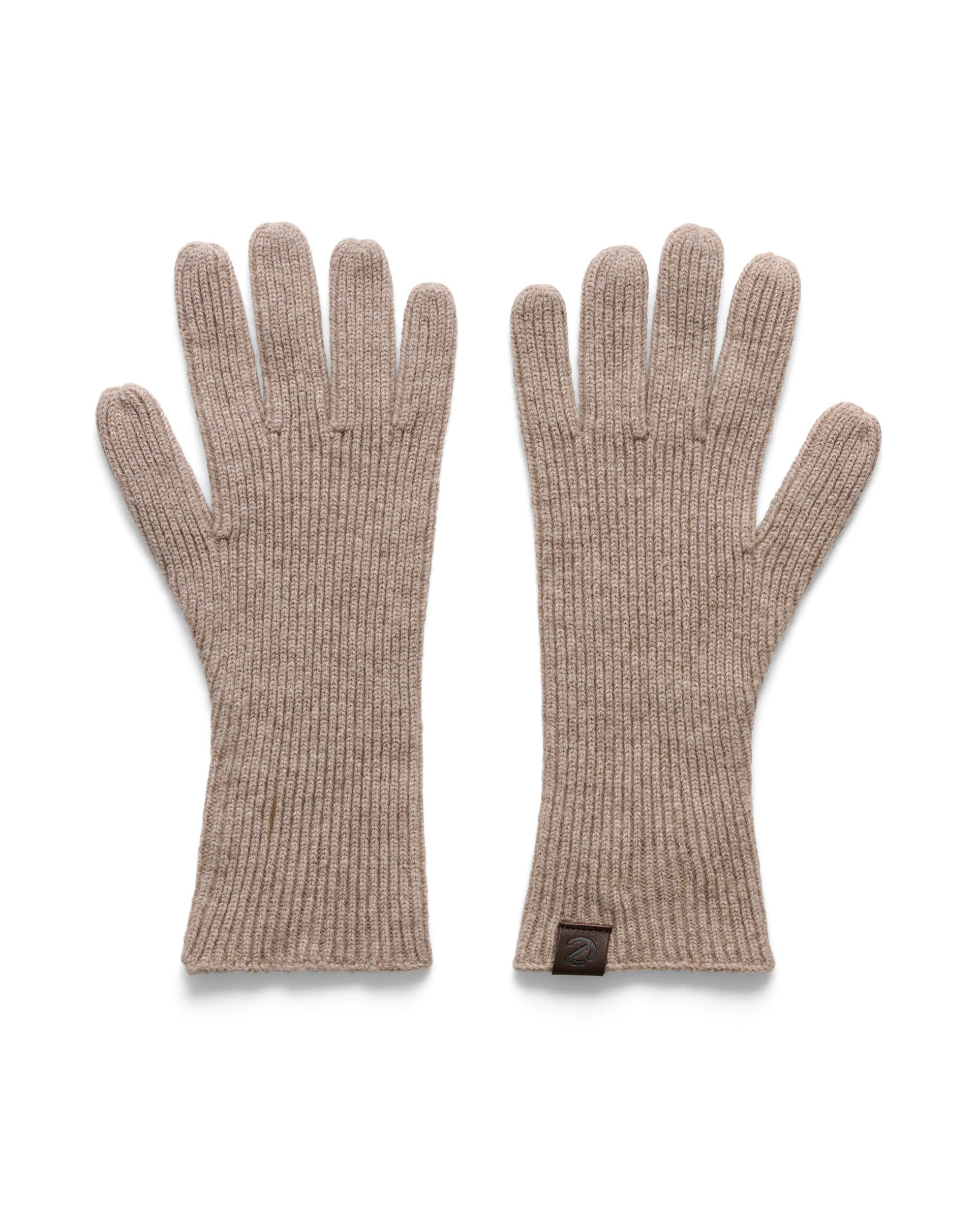 Women's ECCO® Classic Textile Gloves - Brown - Main