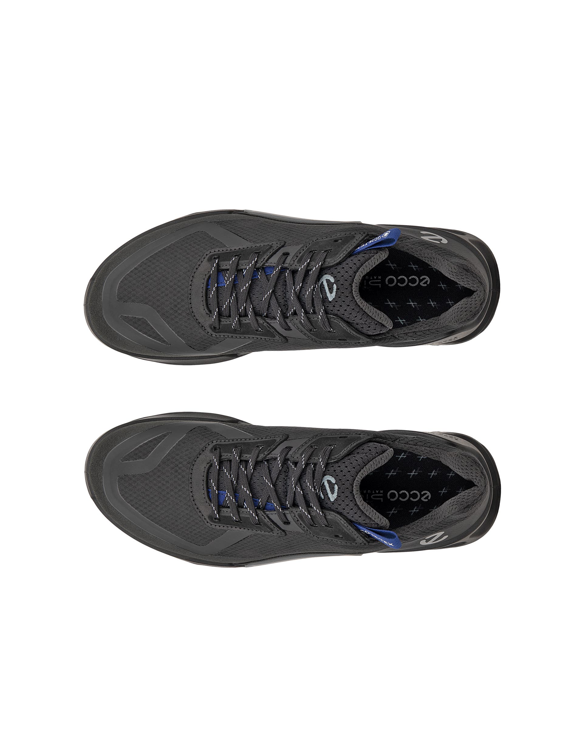 ECCO BIOM 2.1 X Country メンズ テキスタイルGore-Texトレイルランニングシューズ - ブラック - Top left pair