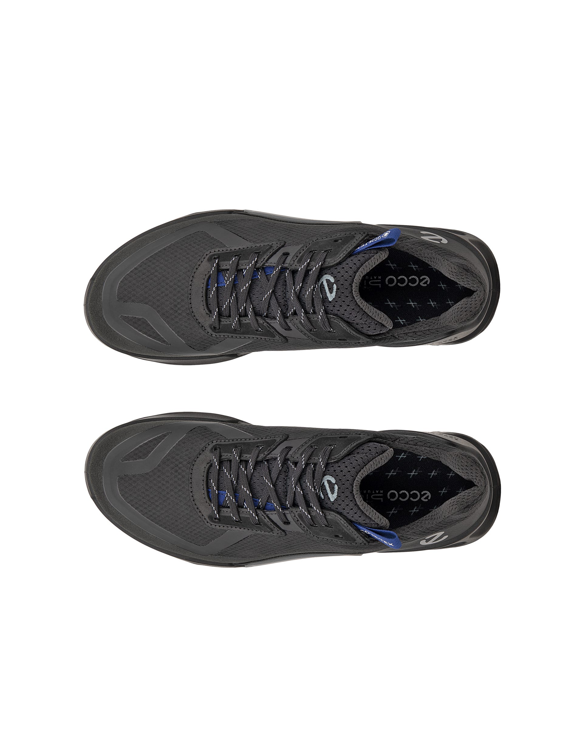 ECCO BIOM 2.1 X Country メンズ テキスタイルGore-Texトレイルランニングシューズ - ブラック - Top left pair