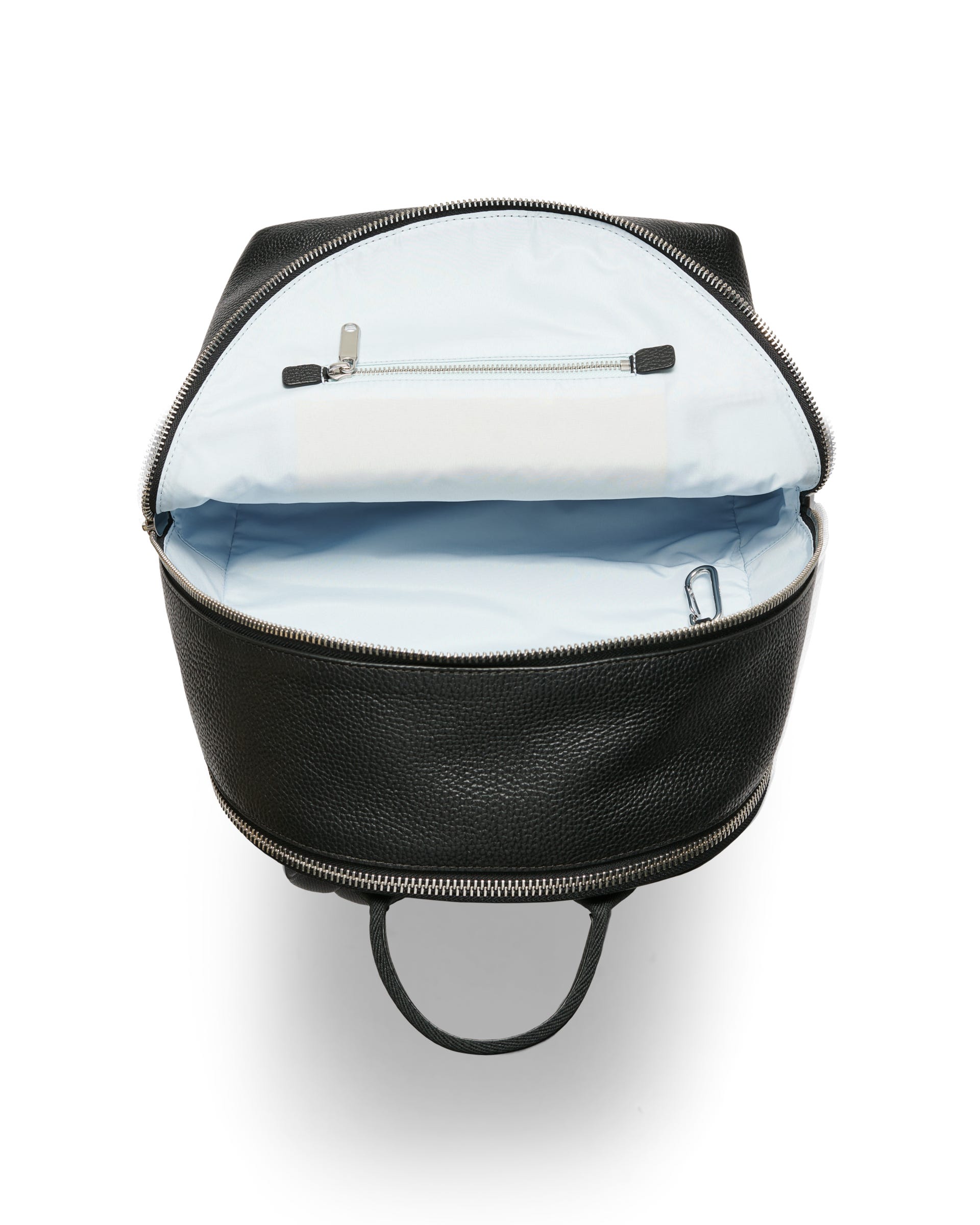 ECCO Round Pack Large Pebbled レザーバックパック | ブラック