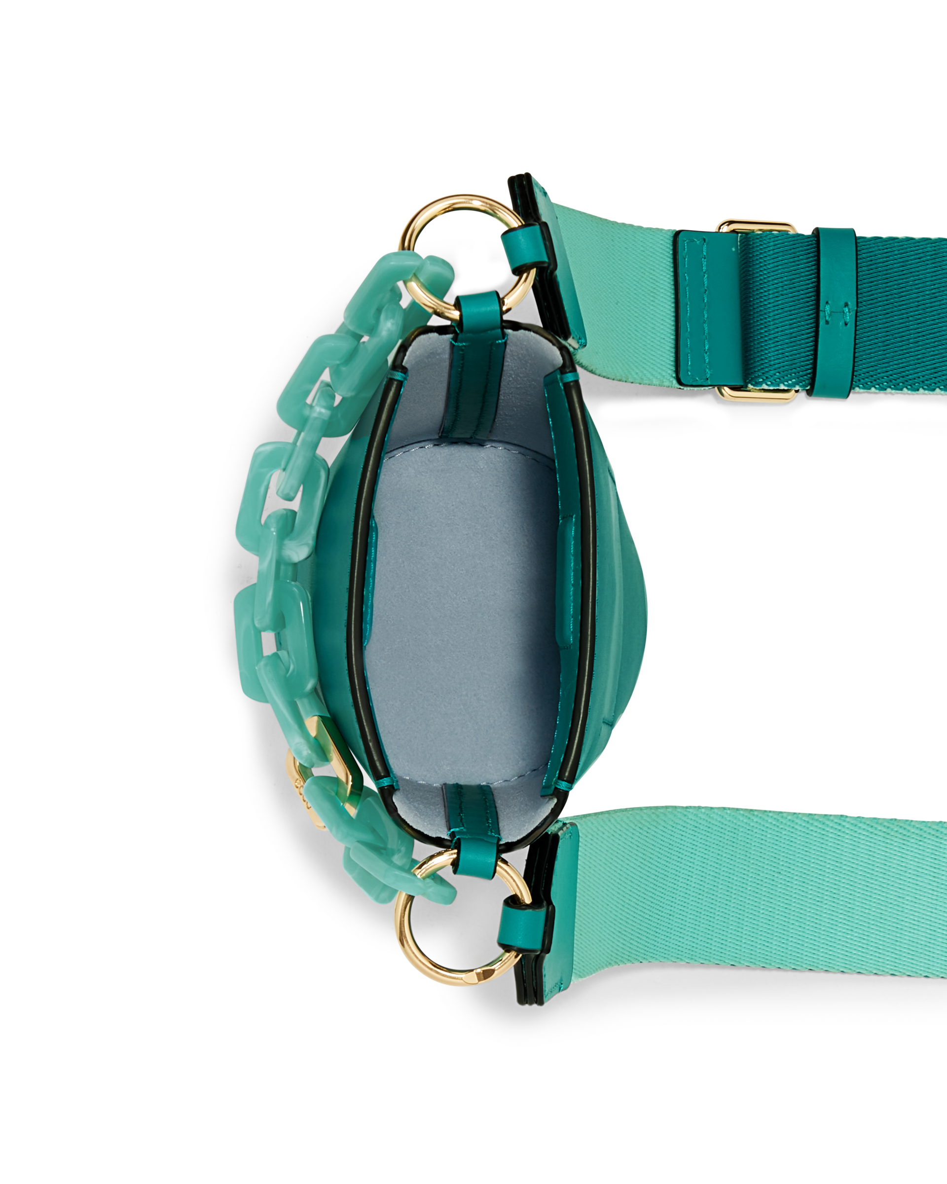 ECCO POT BAG CHAIN レザークロスボディバッグ | グリーン