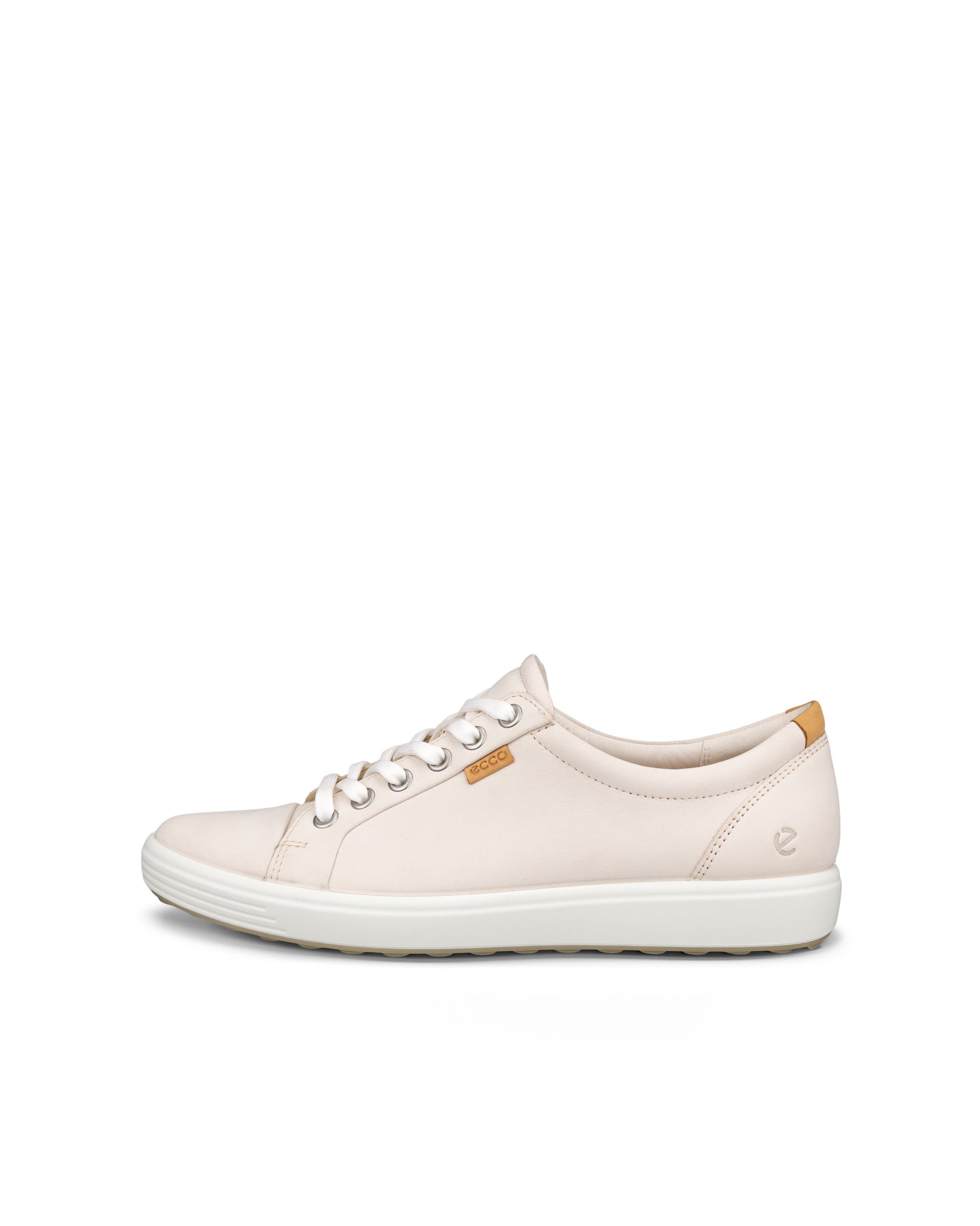 ECCO® Soft 7 baskets en cuir pour femme - Beige - Outside