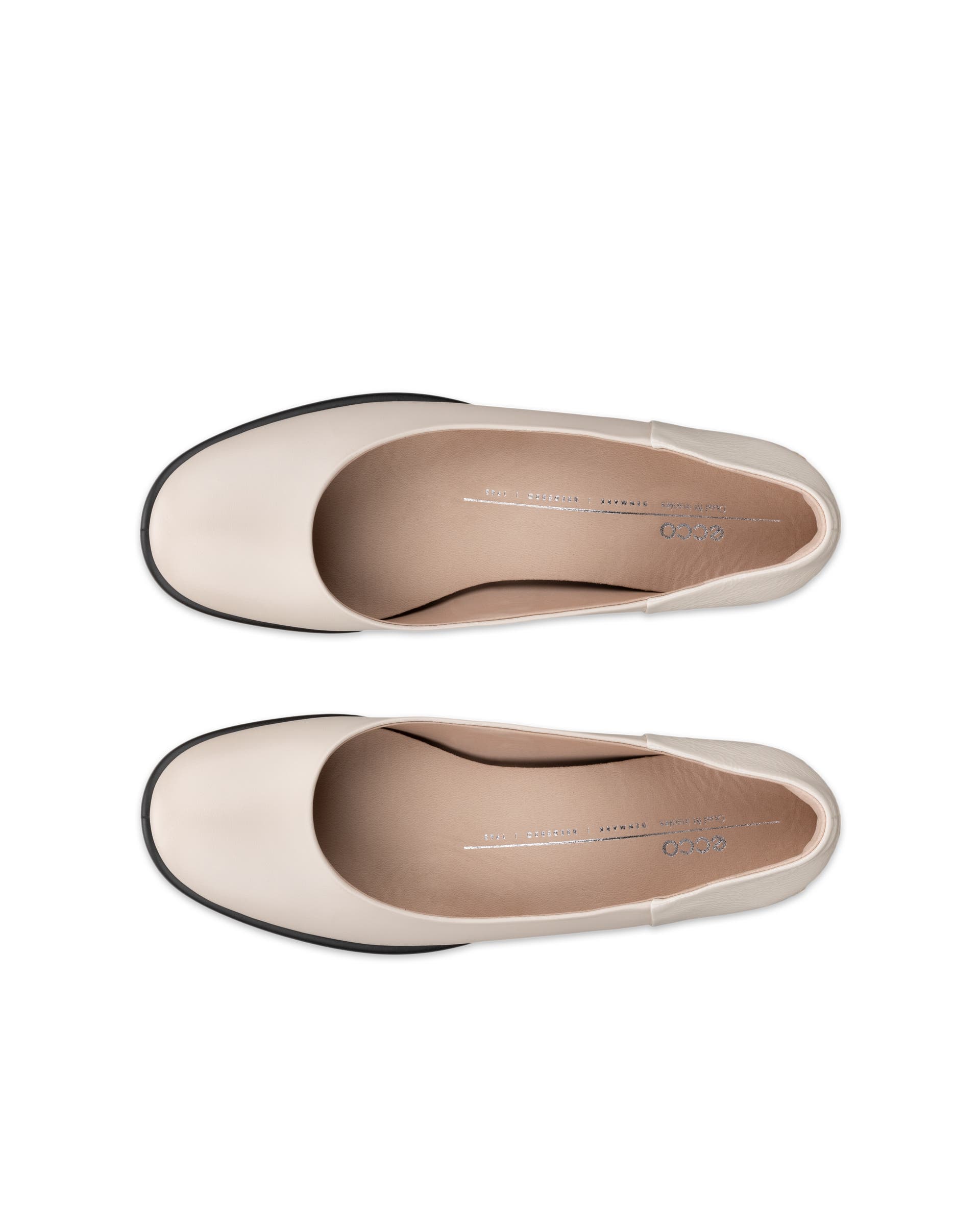 ECCO® Sculpted LX Damen Lederballerina - Beige - Top left pair