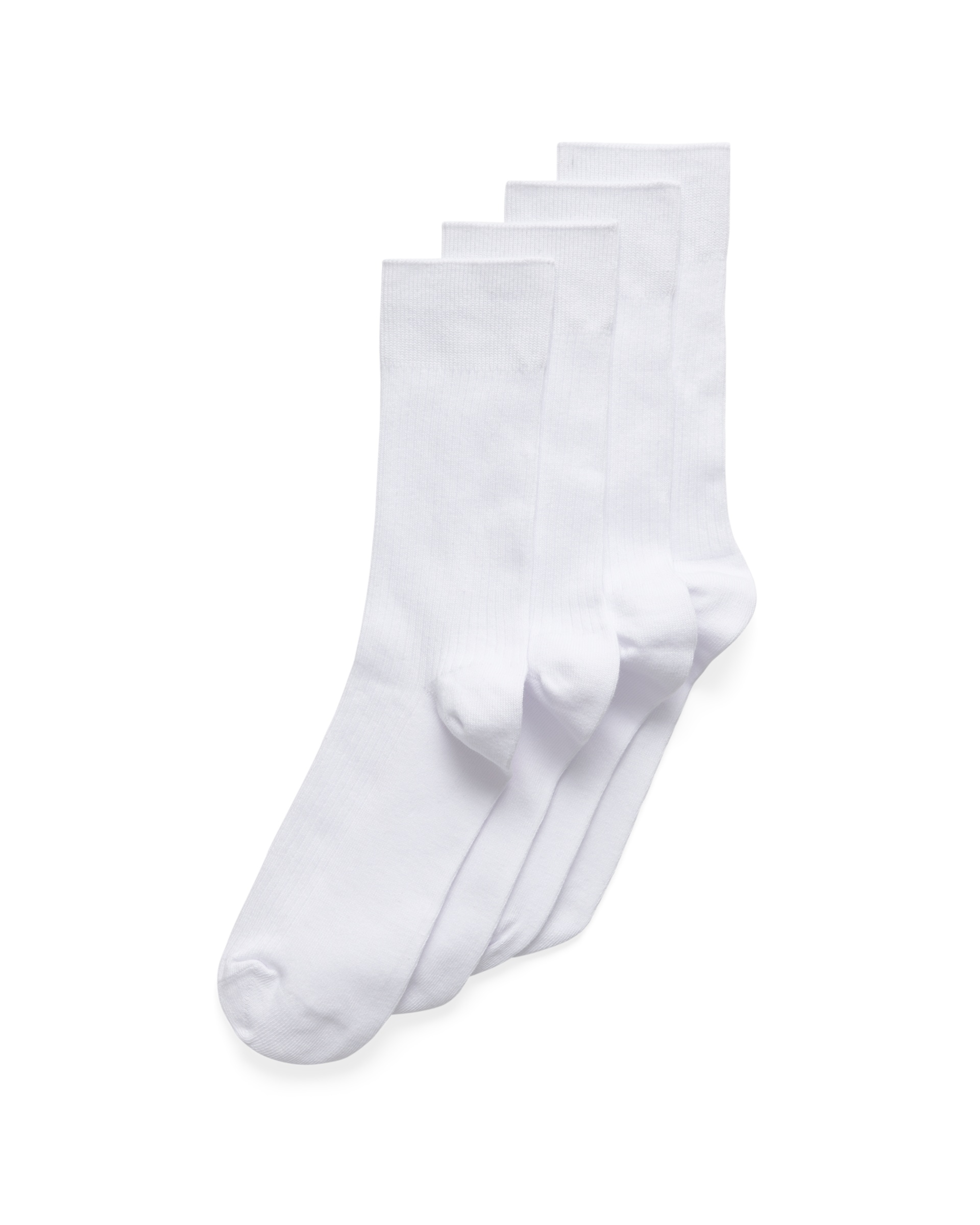 ECCO Classic Rib Mid Cut-2 Pac — White