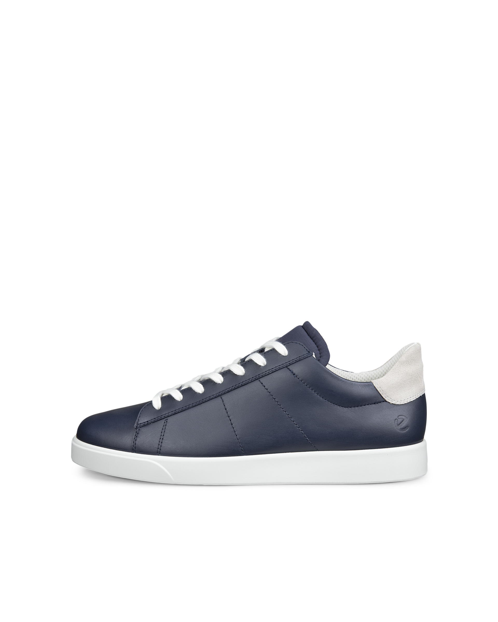 ECCO® Street Lite Heren leren sneaker - Blauw - Outside
