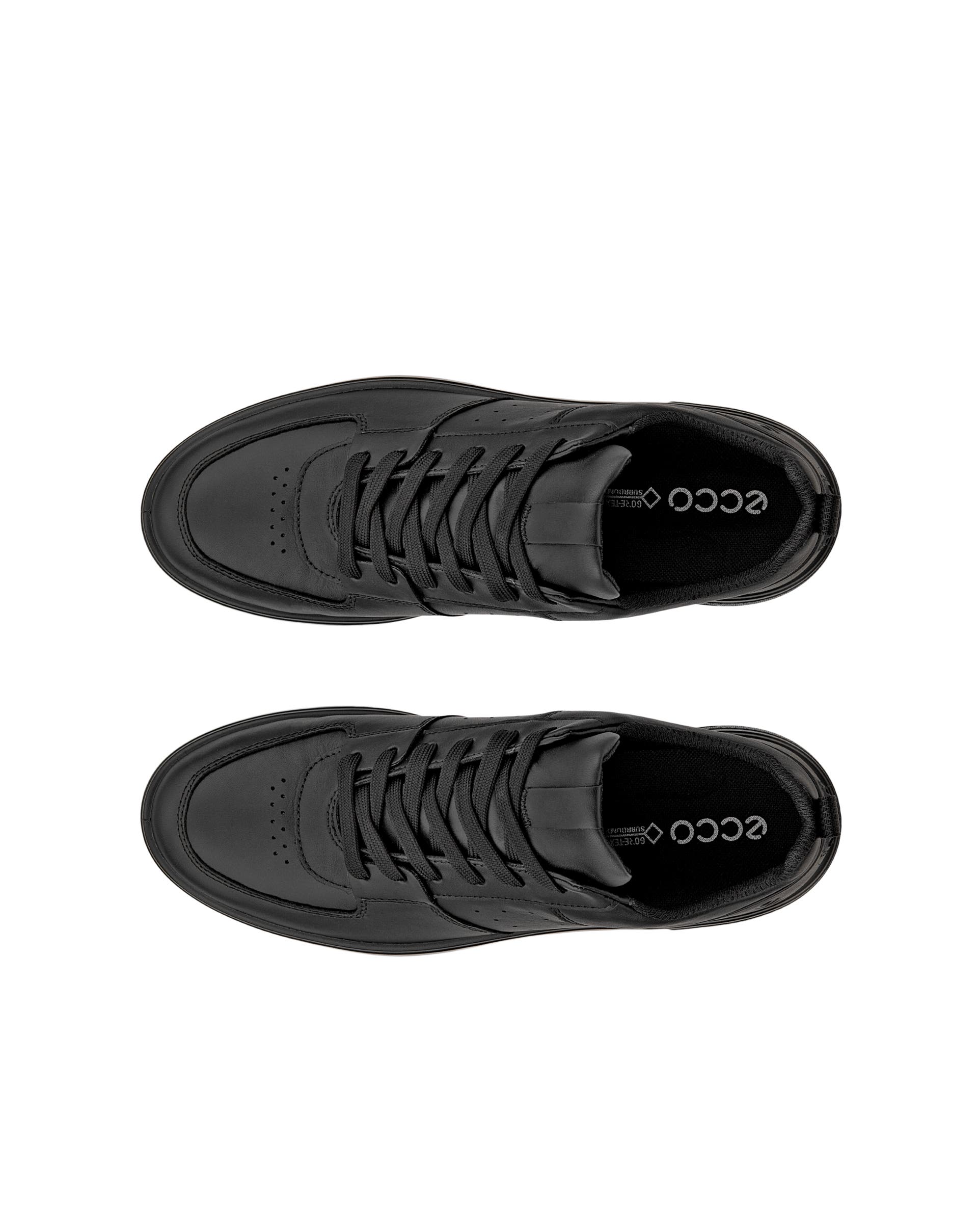 ECCO® Street 720 ženske kožne tenisice Gore-Tex - Crna - Top left pair