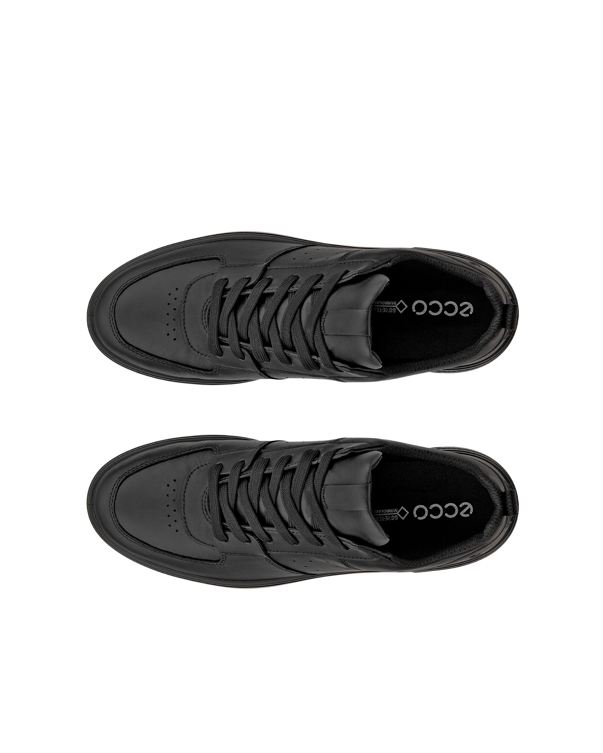 ECCO® Street 720 ženske kožne tenisice Gore-Tex - Crna - Top left pair