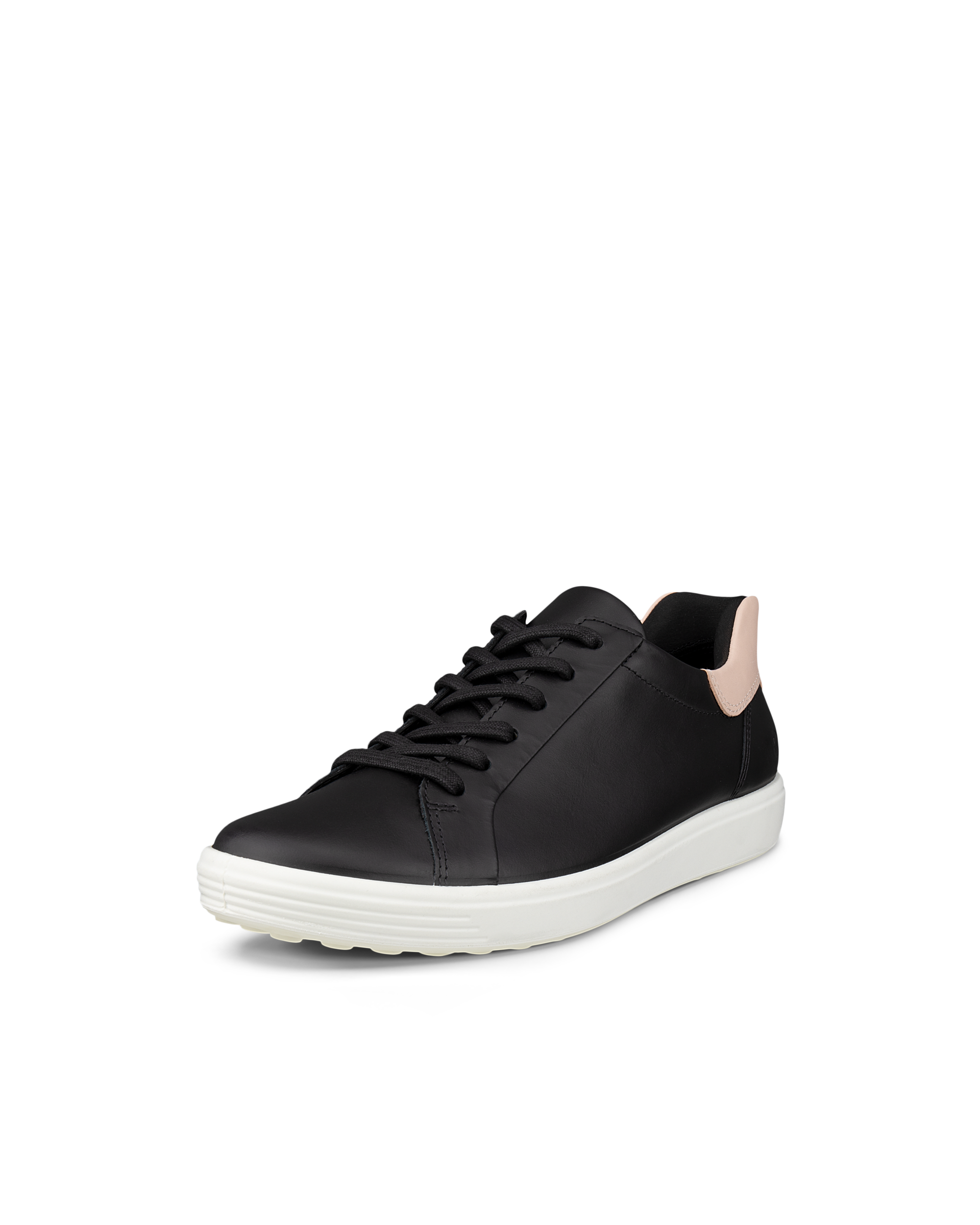Zapatillas de piel ECCO® Soft 7 para mujer - Negro - Main