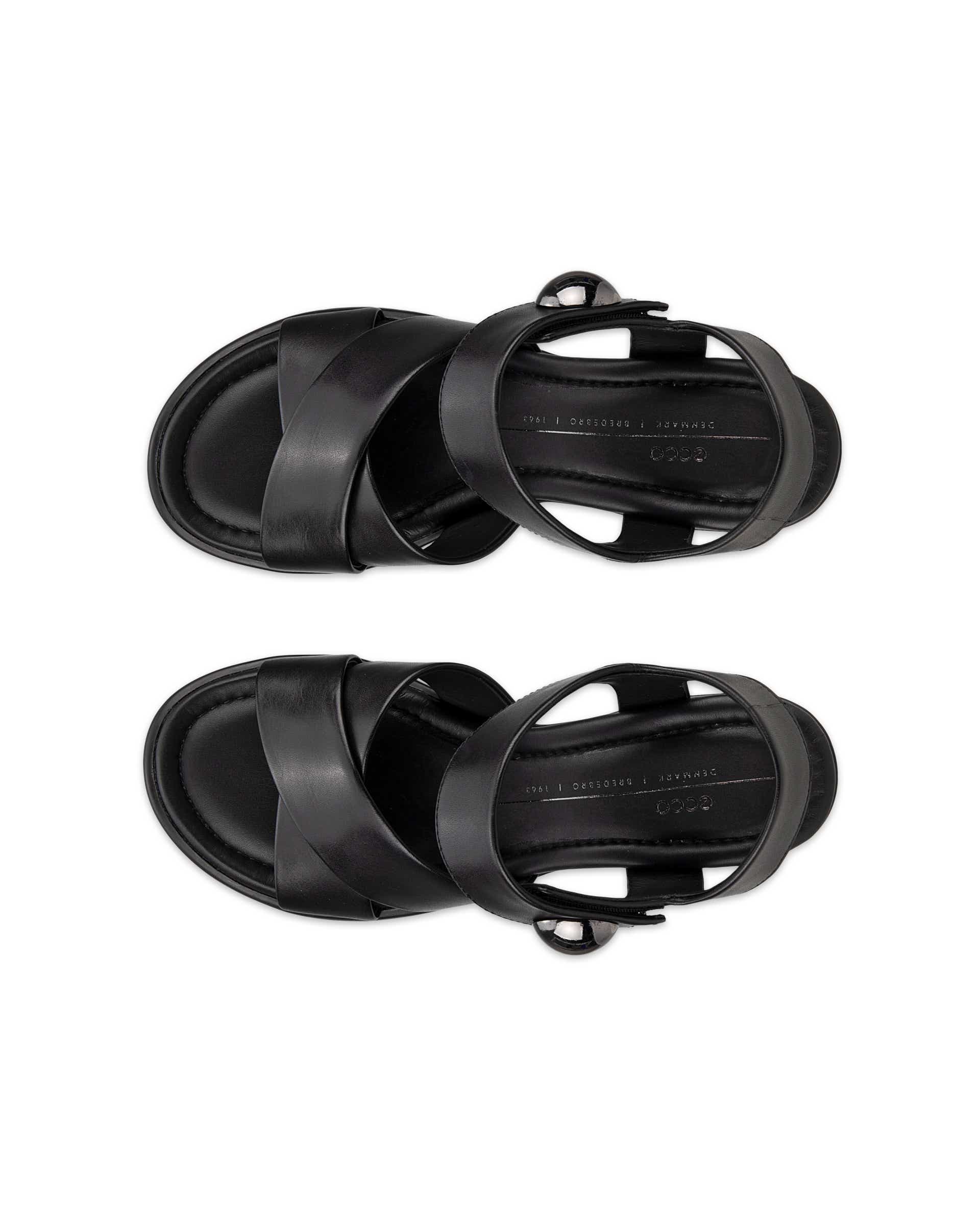 ECCO® Sculpted Sandal LX 55 Damen Ledersandale mit Absatz - Schwarz - Top left pair