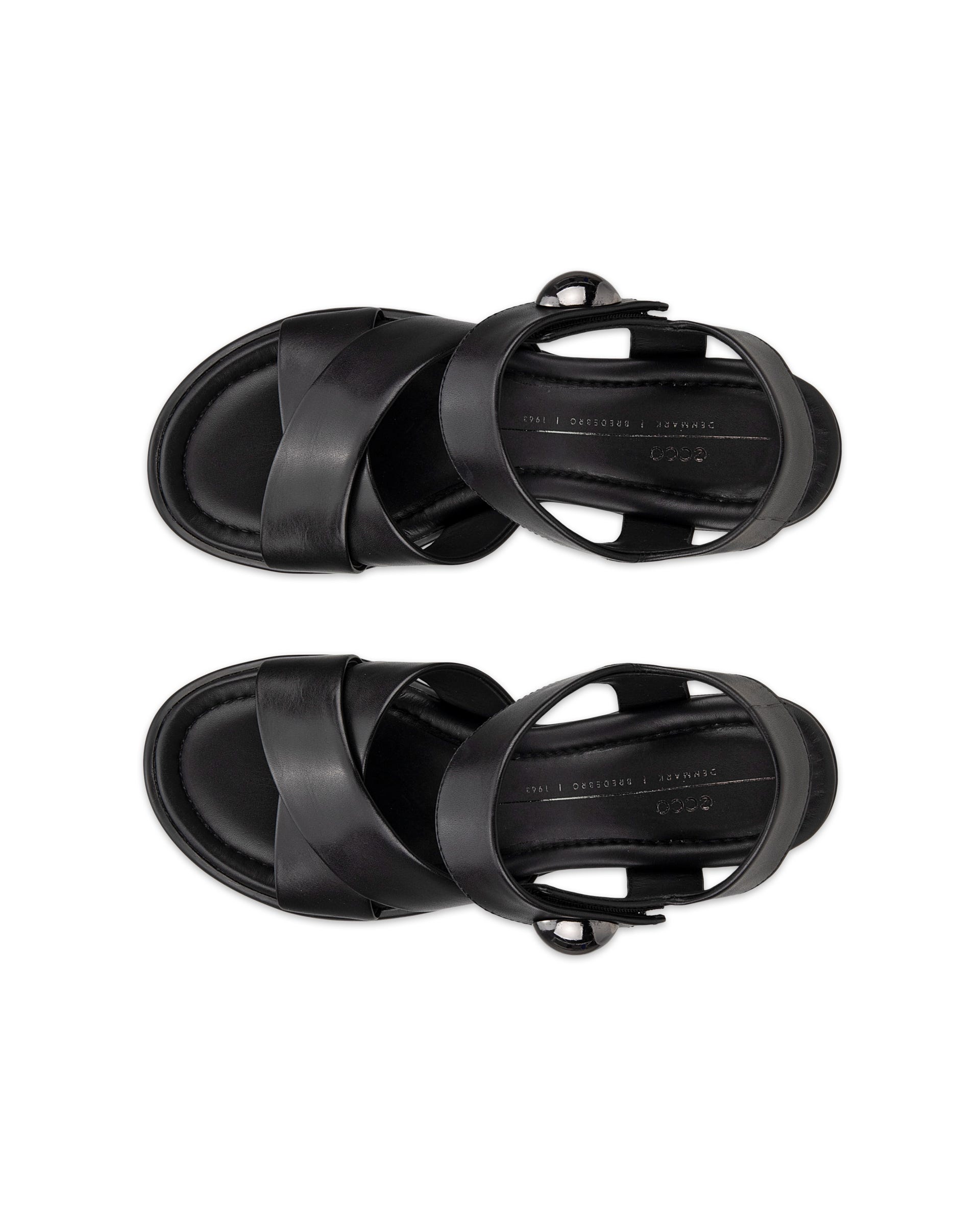 ECCO® Sculpted Sandal LX 55 Damen Ledersandale mit Absatz - Schwarz - Top left pair