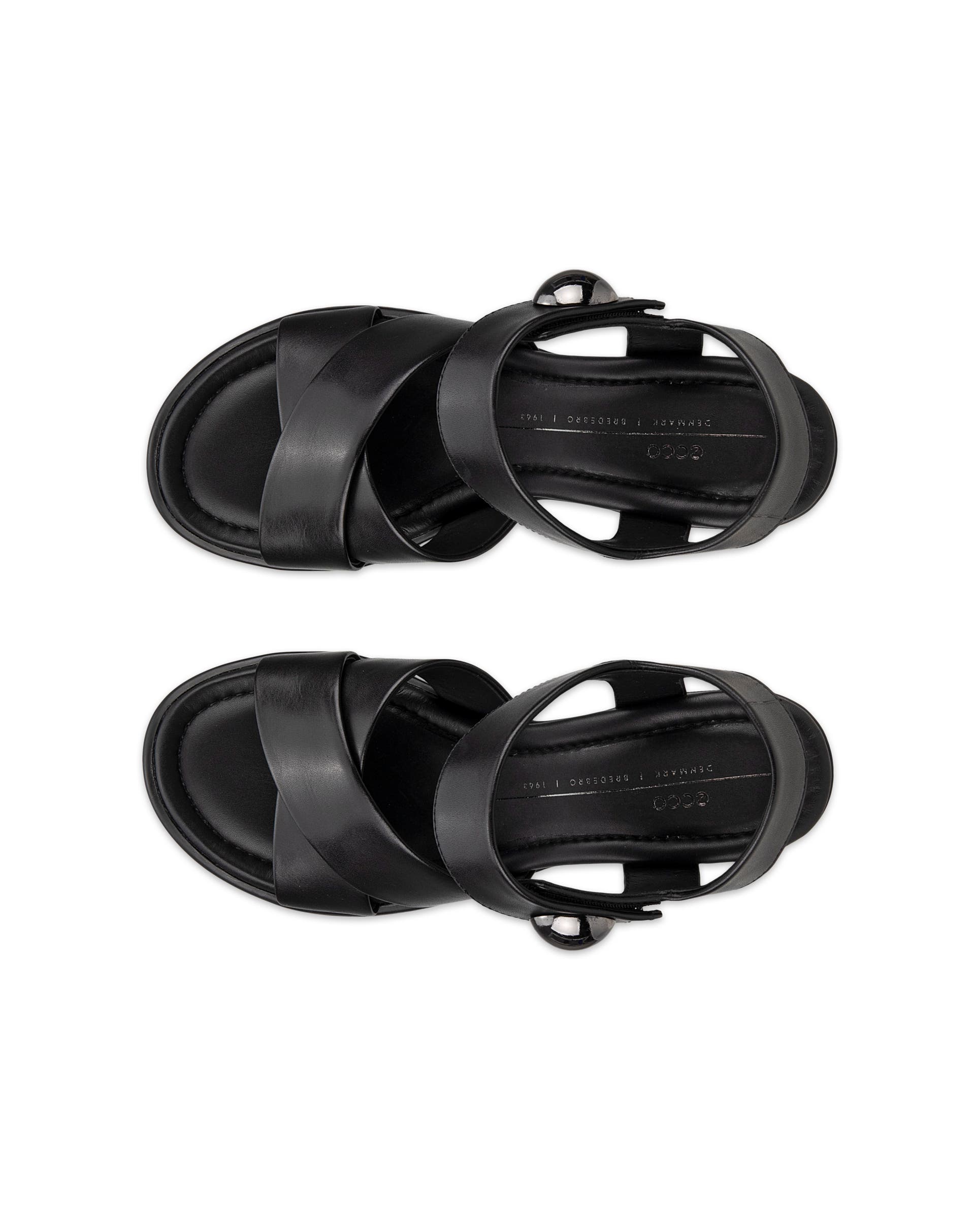 ECCO® Sculpted Sandal LX 55 Damen Ledersandale mit Absatz - Schwarz - Top left pair