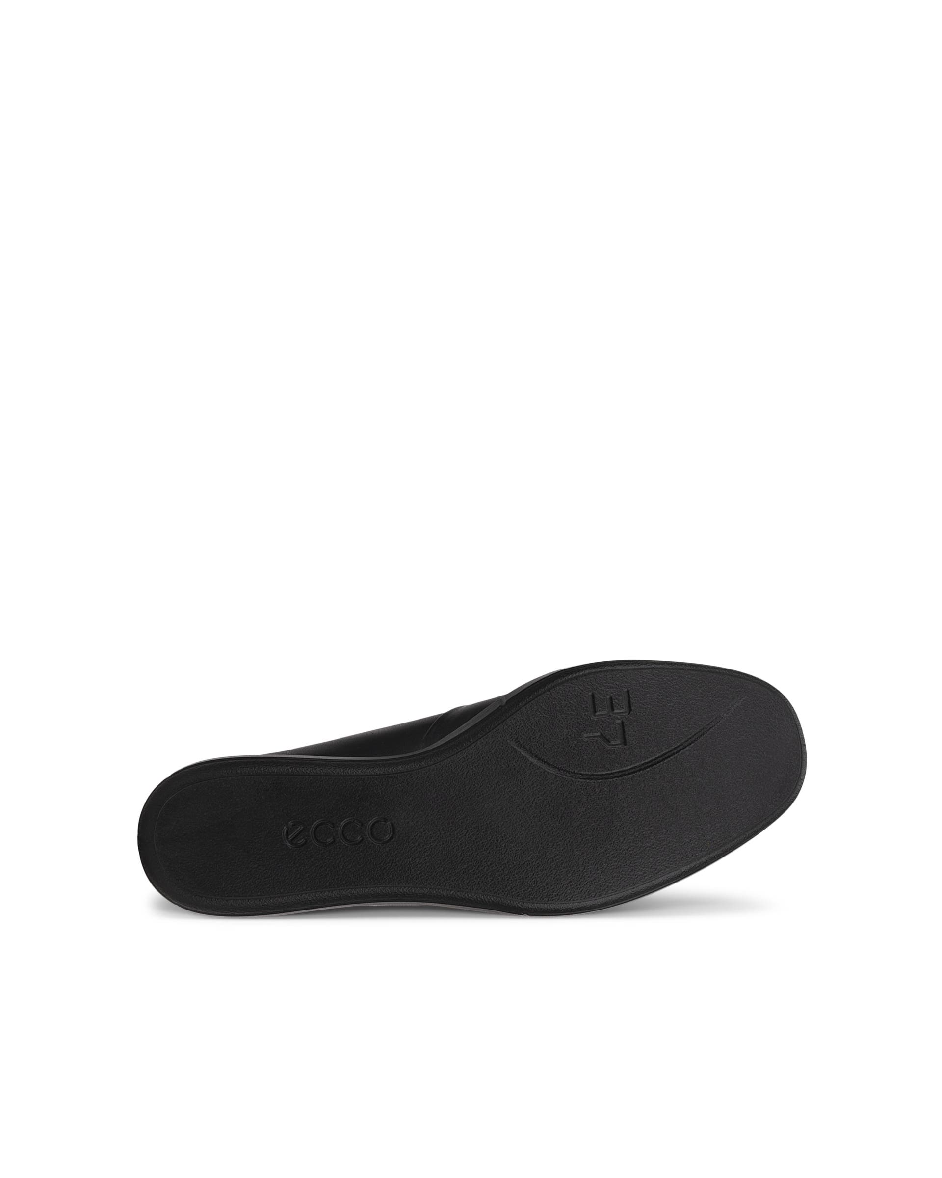 Women's ECCO® Simpil Leather Slip-On - Black - Sole