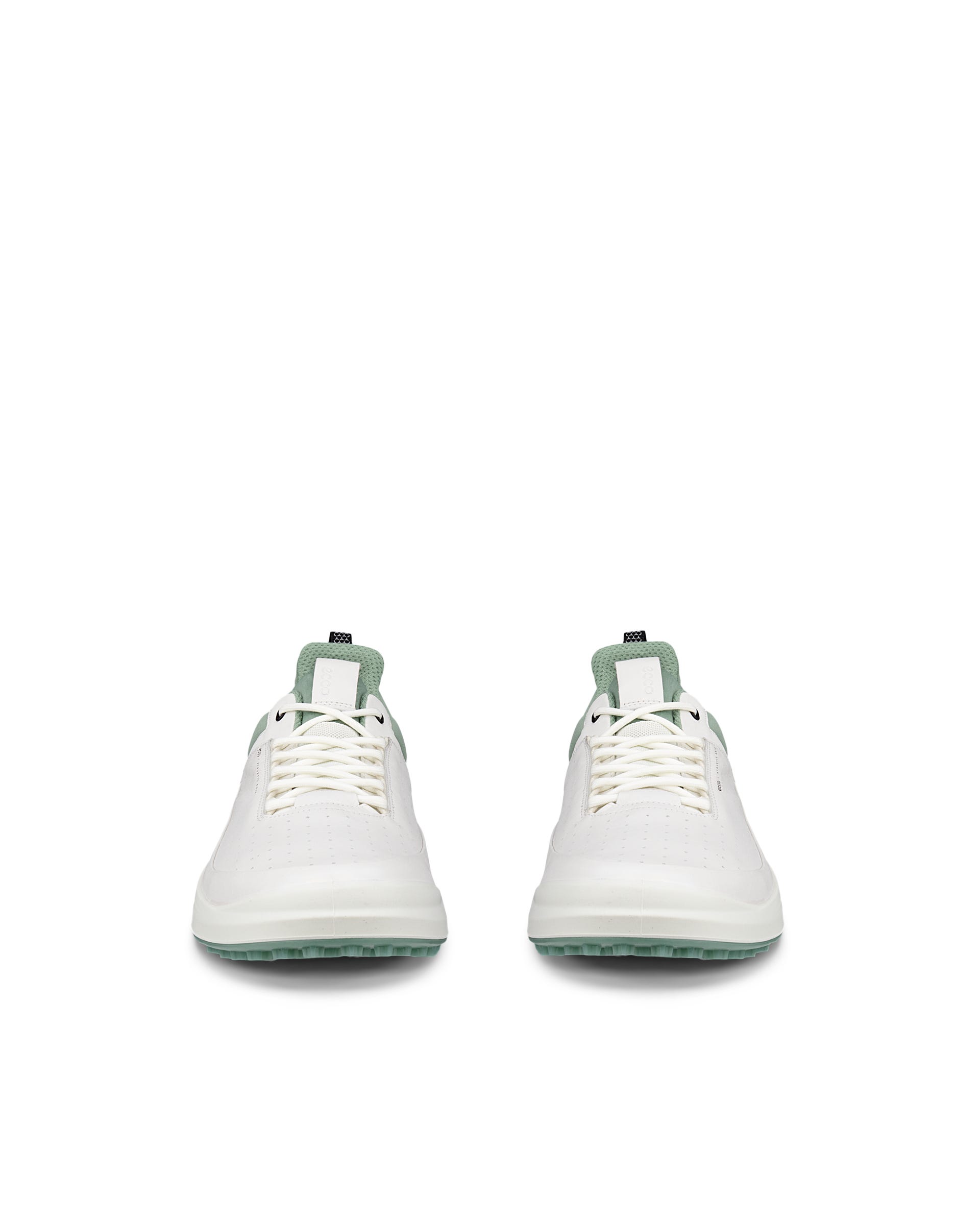 Men's ECCO® Golf Core Leather Shoe - White - Front pair