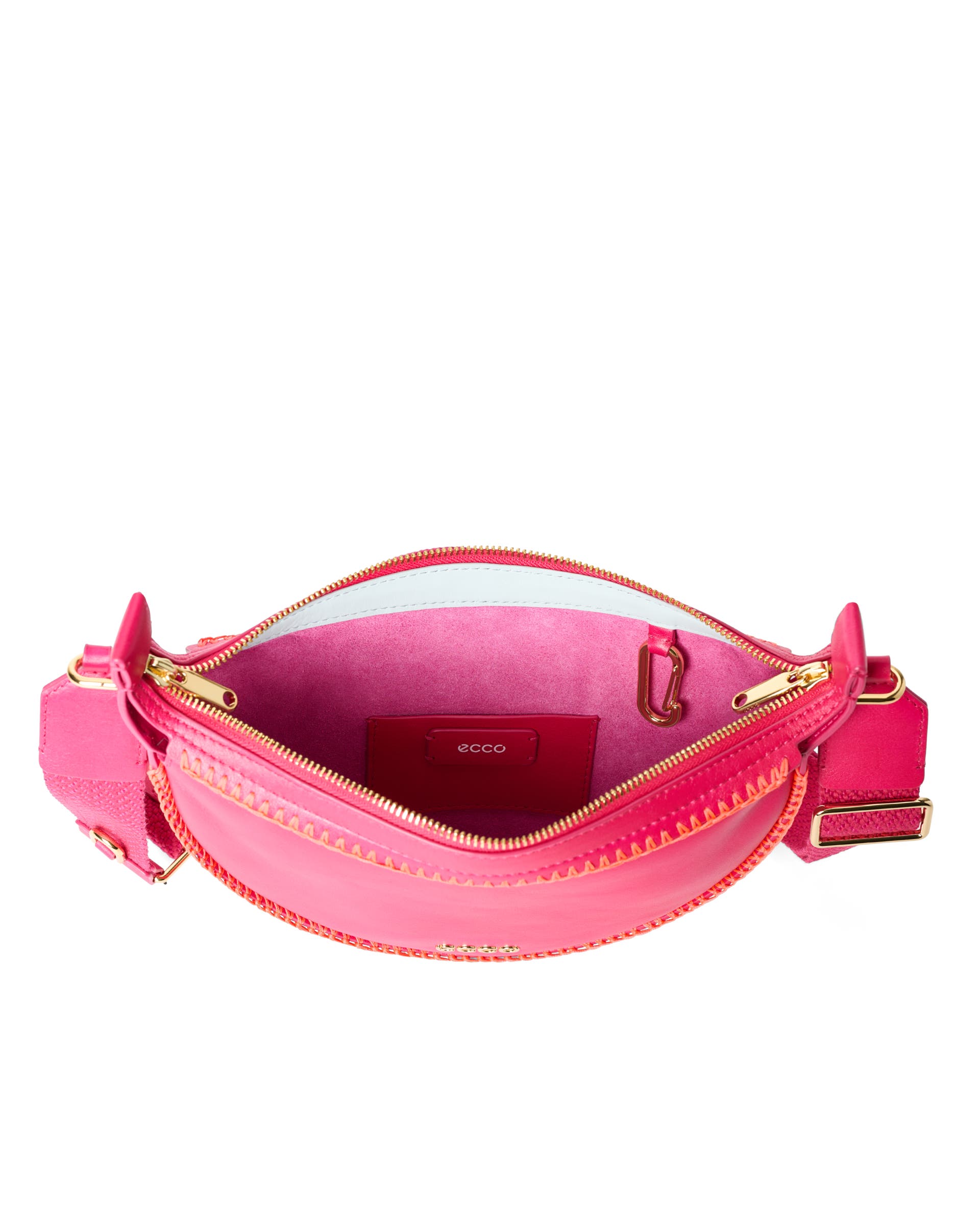 ECCO® Fortune sac hobo en cuir - Rose - Inside