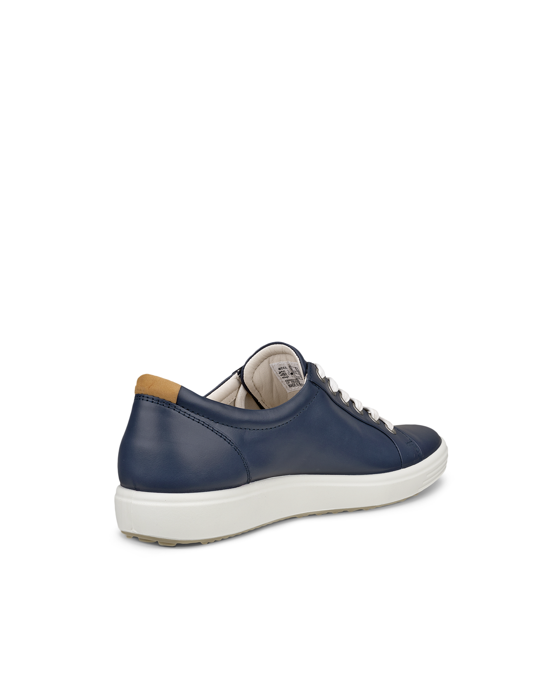 ECCO® Soft 7 női bőr sneaker - Kék - Back