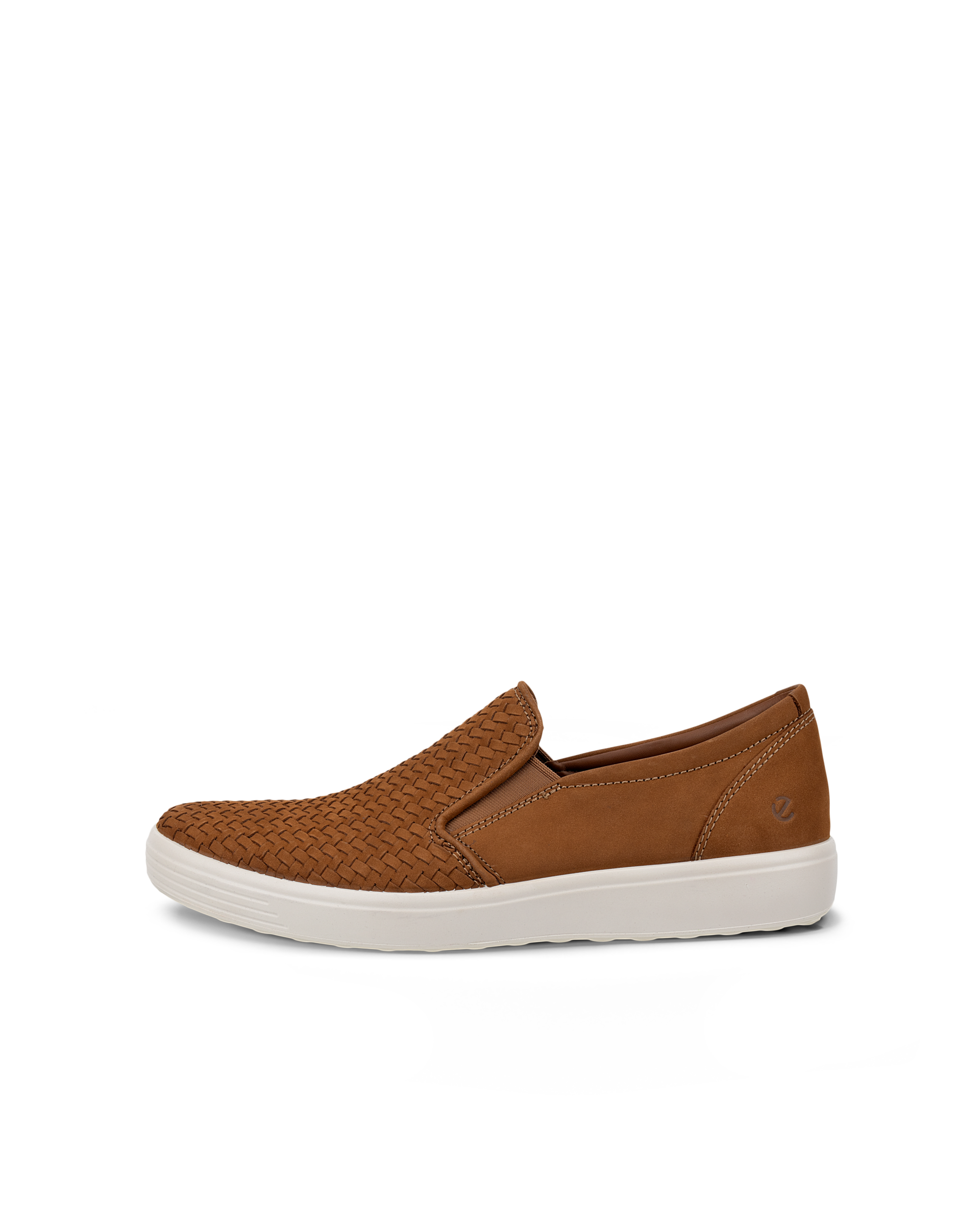 Men's ECCO® Soft 7 Nubuck Sneaker | Brown
