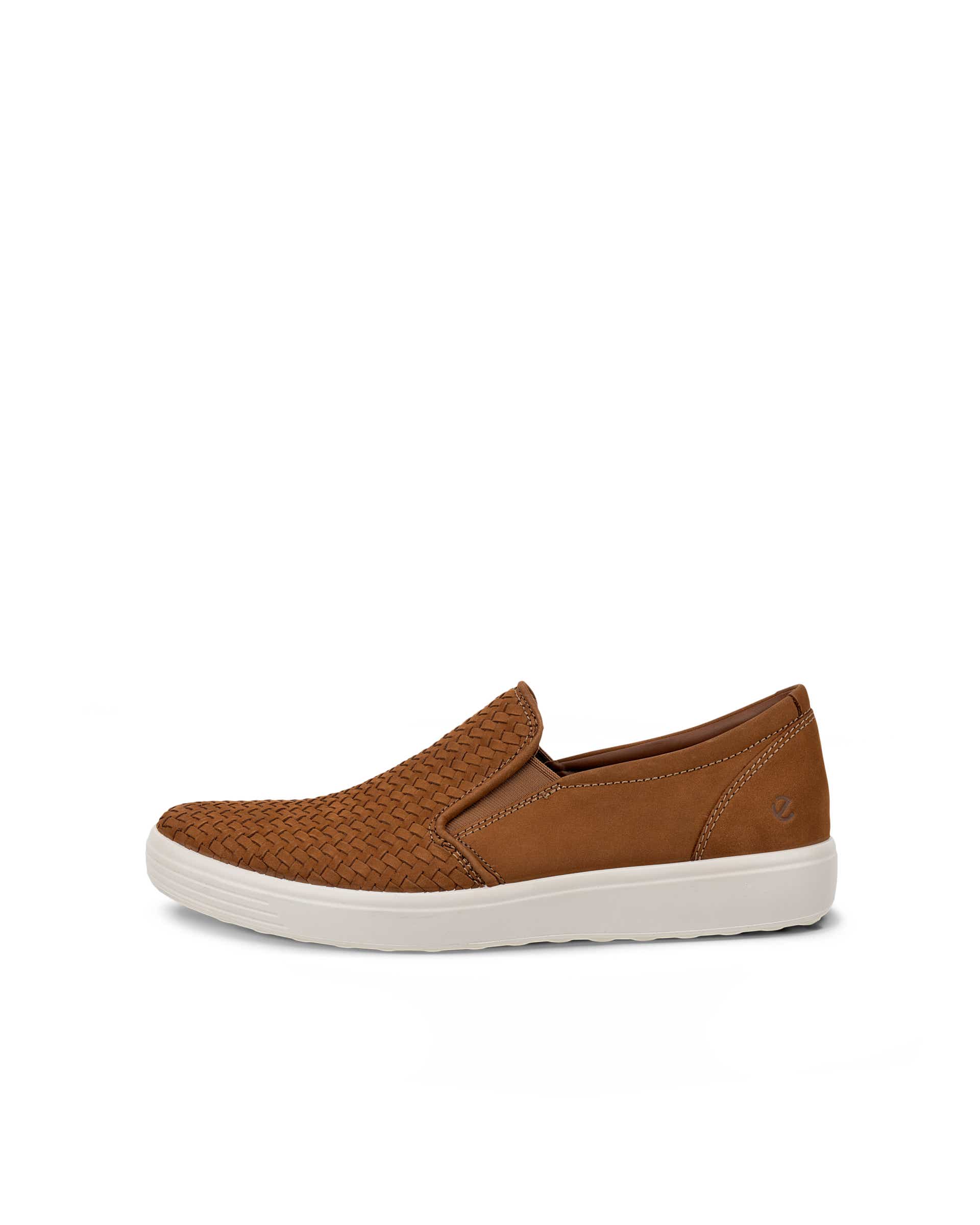 Men's ECCO® Soft Nubuck Sneaker Brown - Main Image