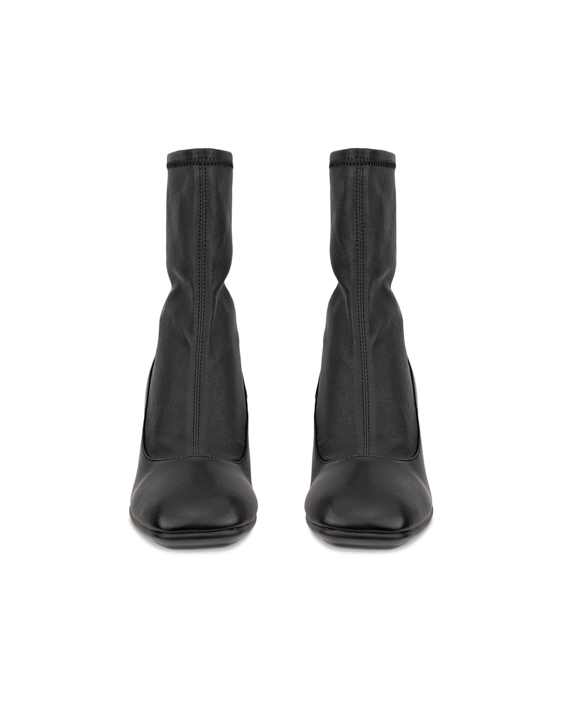 Women's ECCO® SCULPTED ALBA 65 Leather Mid-Cut Boot - Black - Front pair