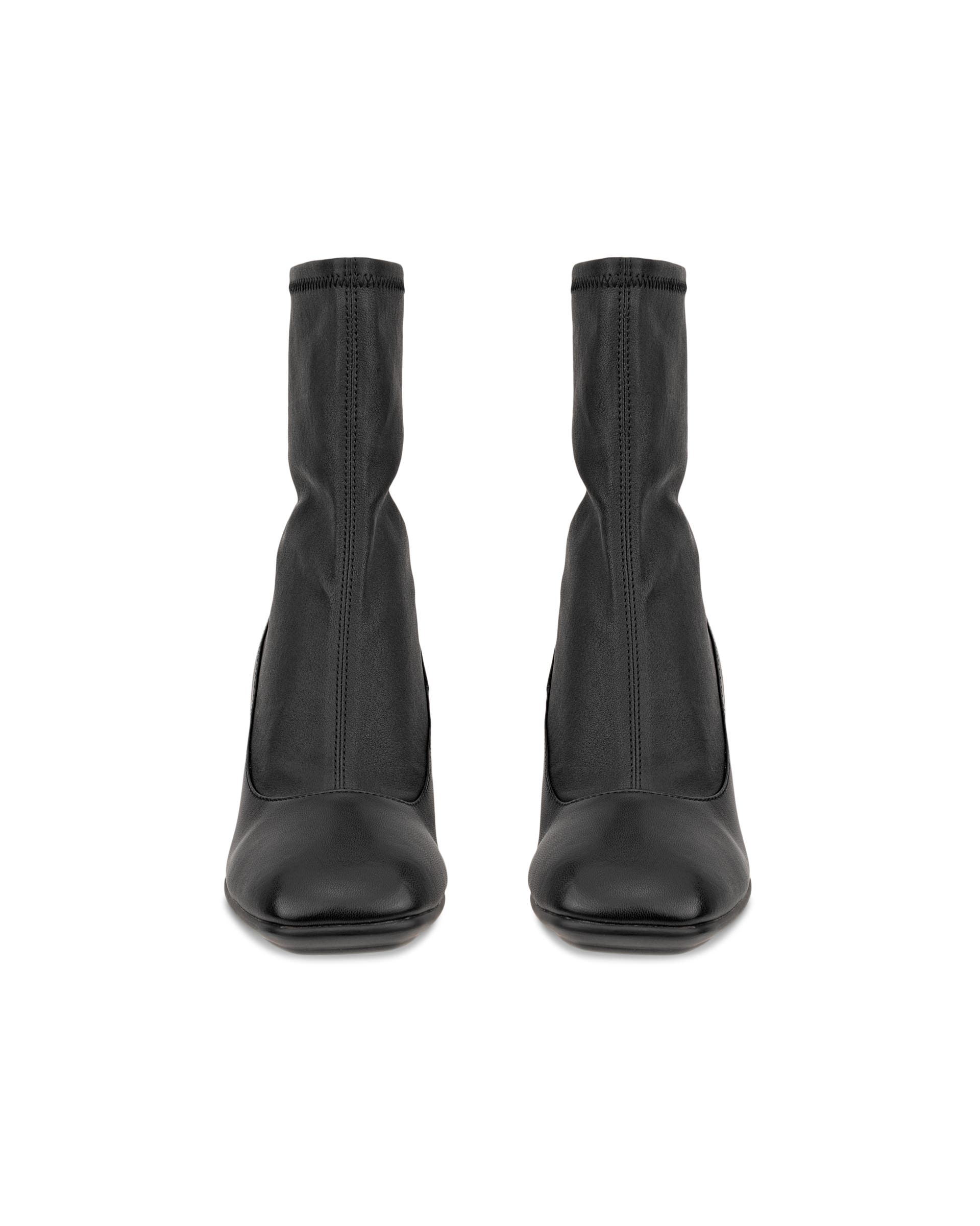 Women's ECCO® SCULPTED ALBA 65 Leather Mid-Cut Boot - Black - Front pair