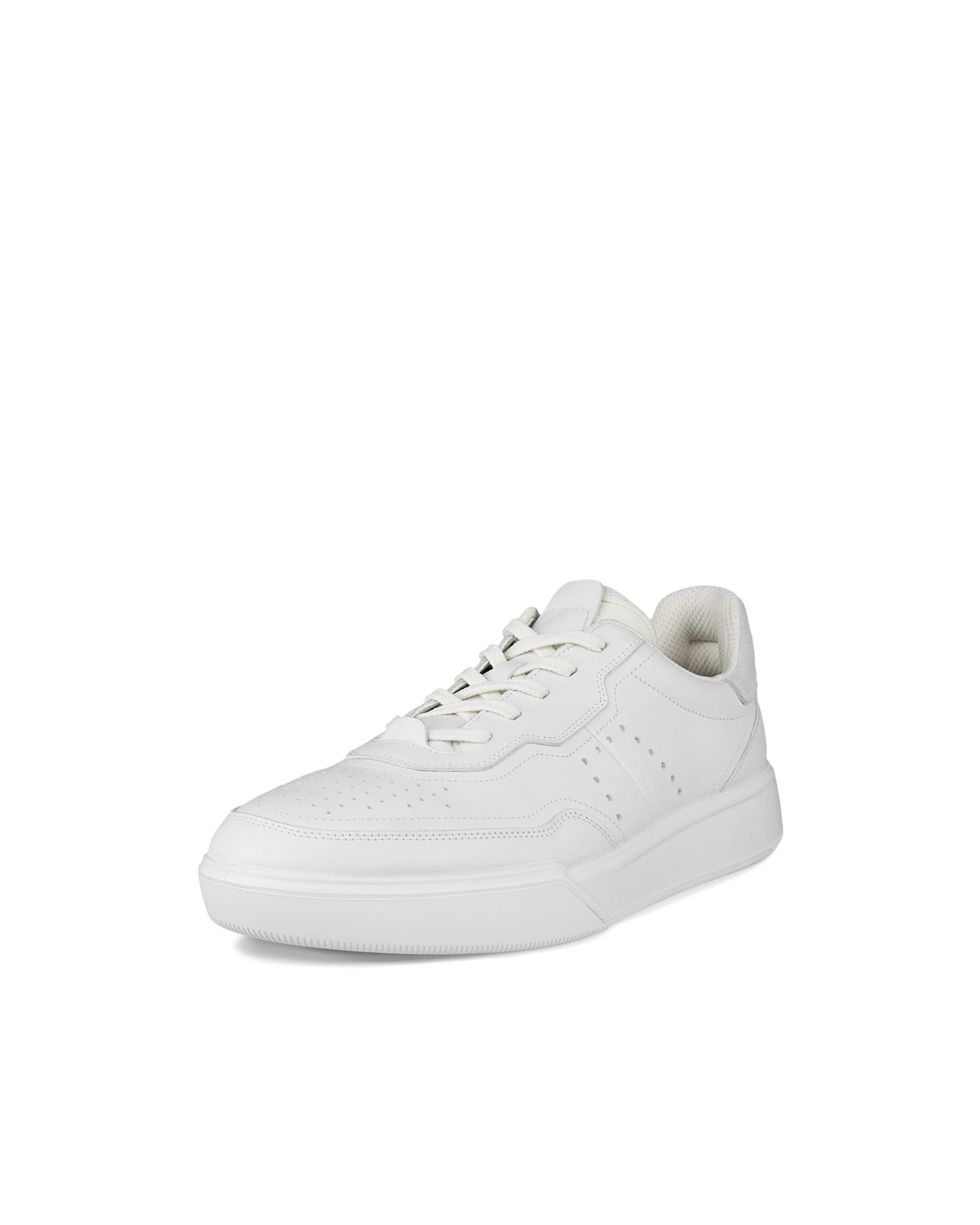 ECCO® Street Court Herren Ledersneaker - Weiß - Main