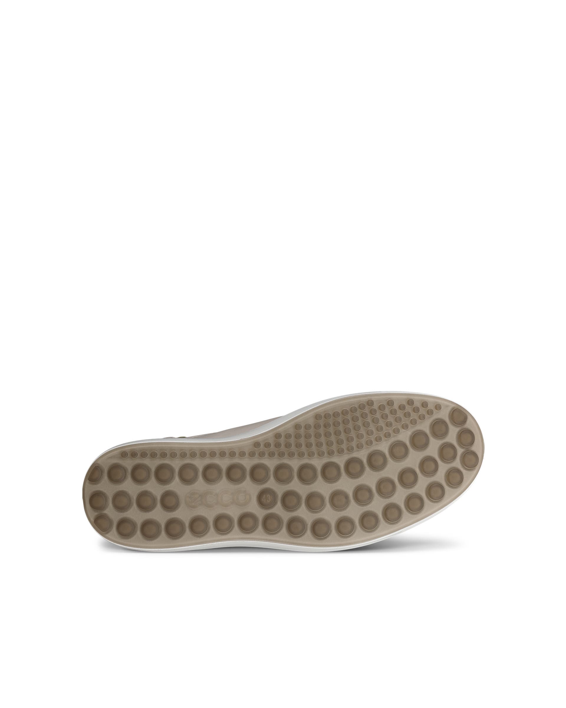 ECCO SOFT 7 EASY SLIP LACE MEN メンズ レザースニーカー - グレー - Sole