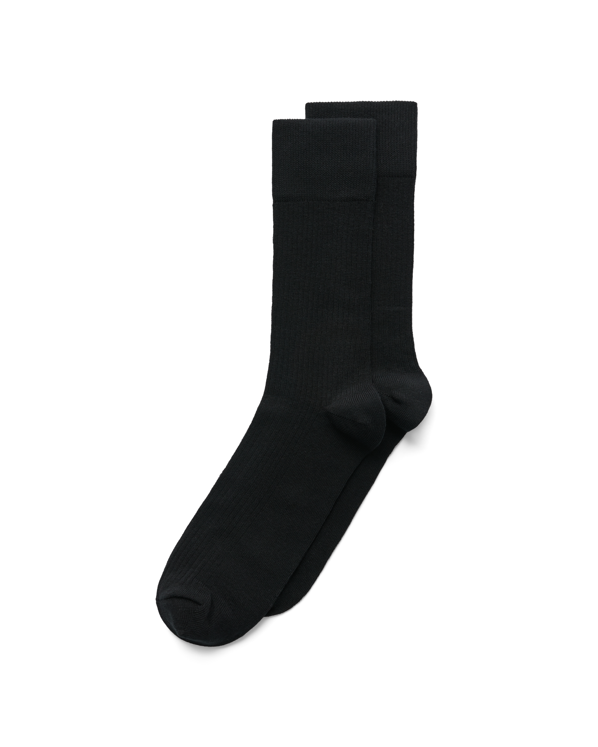 ECCO Classic Ribbed Mid Cut — Black