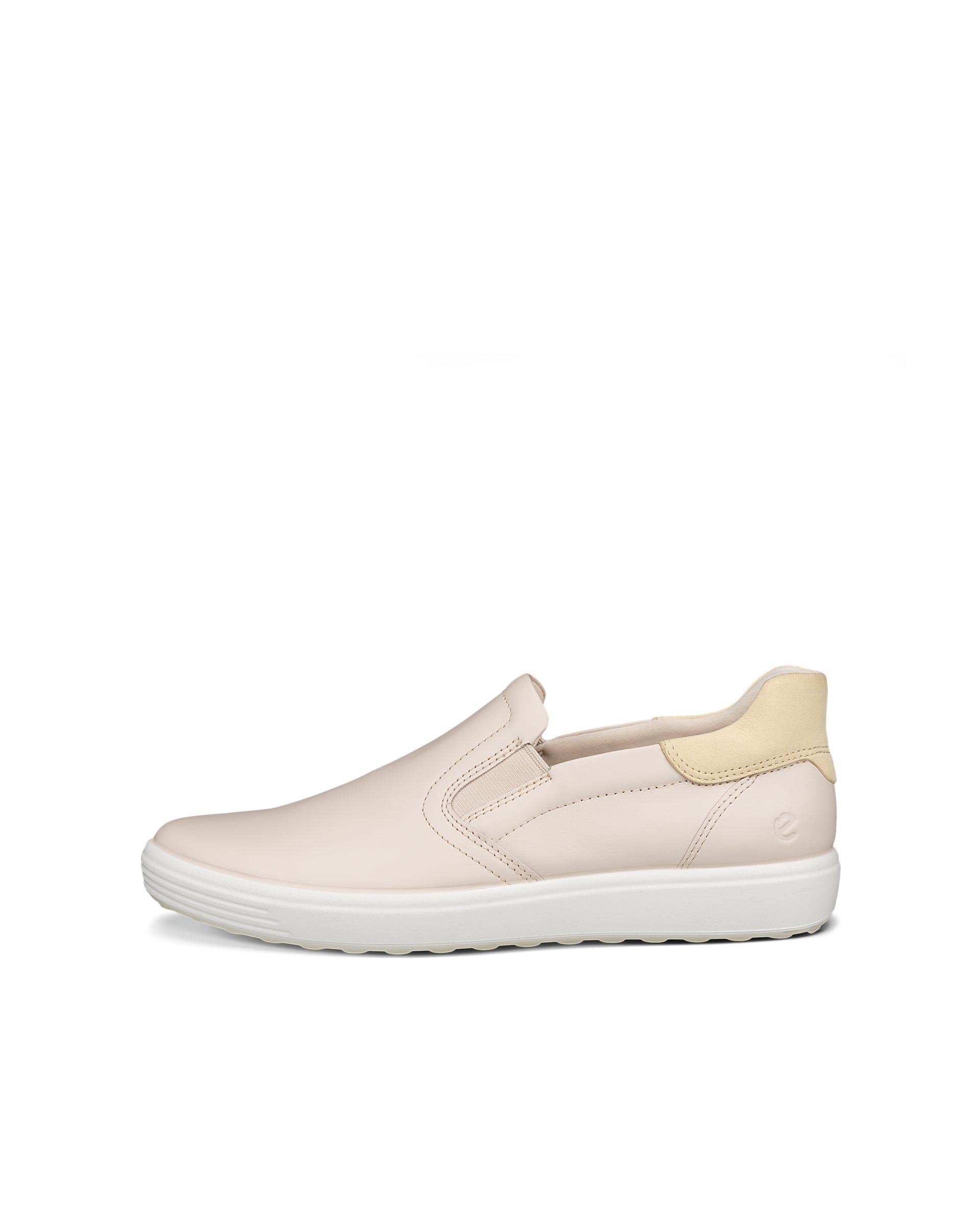 ECCO® Soft 7 Damen Ledersneaker - Beige - Outside