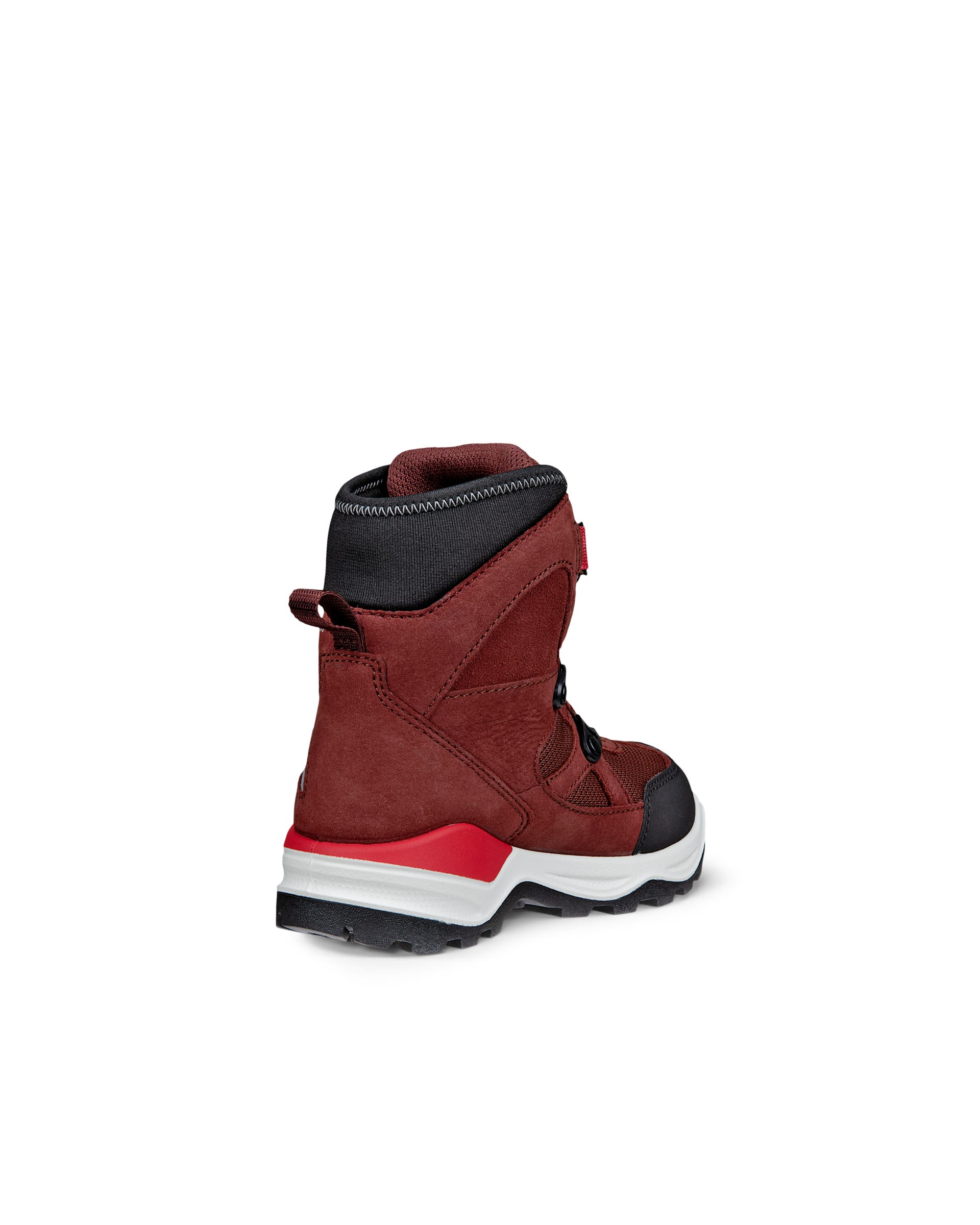 ECCO® SNOW MOUNTAIN Kinder Wasserdichte Winterstiefel aus Nubukleder - Rot - Back
