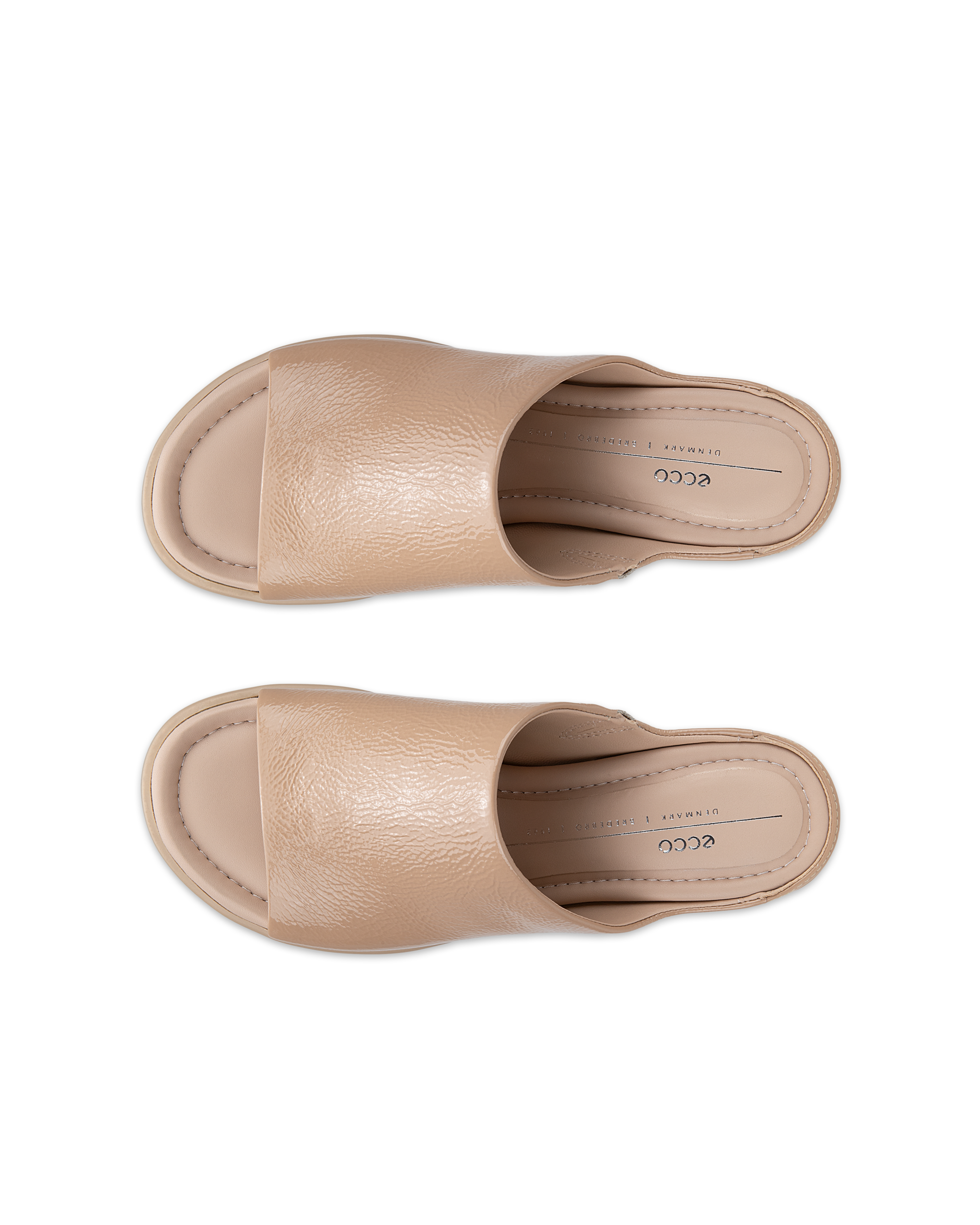 ECCO Sculpted LX 35 ウィメンズ レザーミュールサンダル - ブラウン - Top left pair