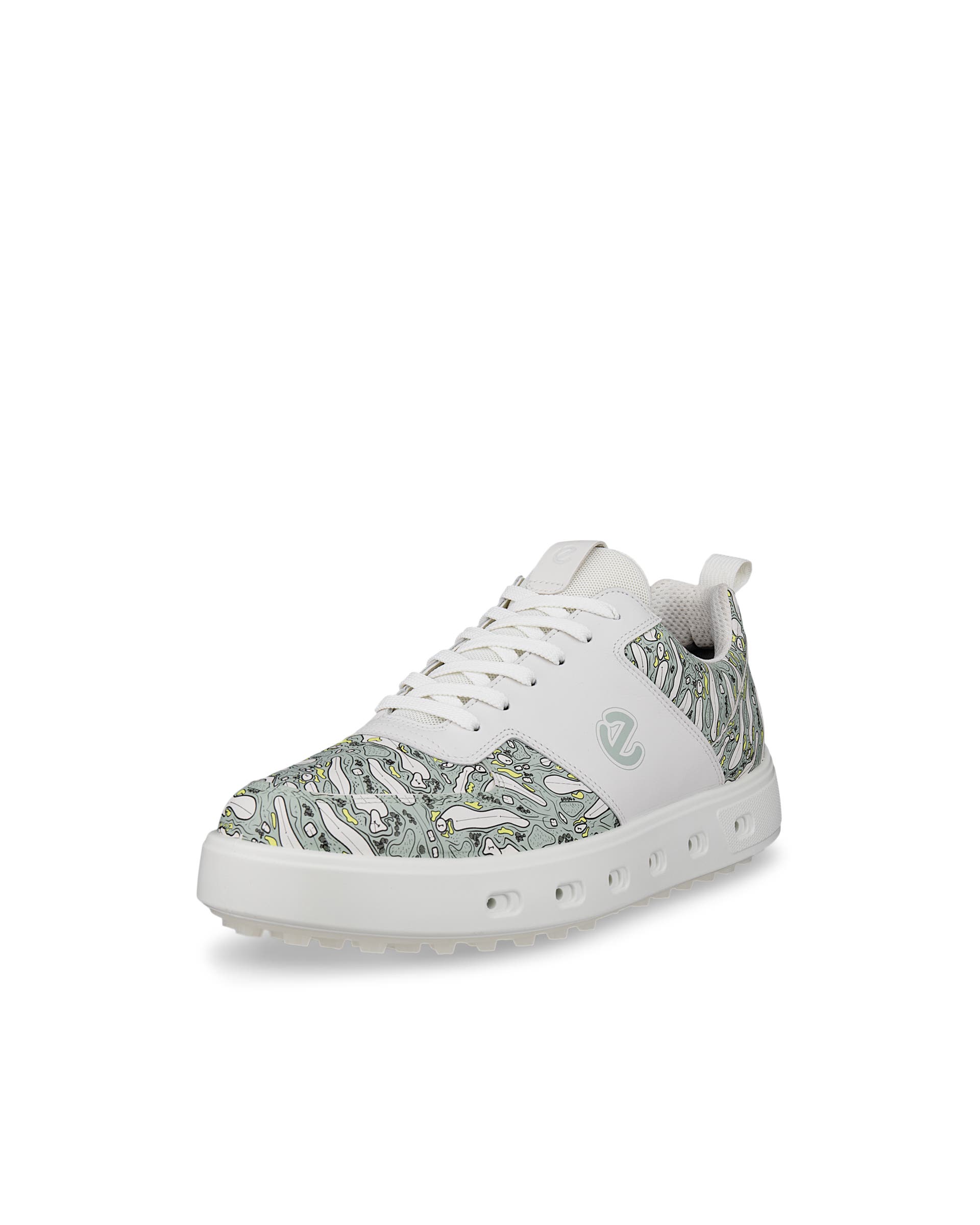 新品　ECCO 本革　ゴルフシューズ ホワイト 44 28センチ ECCO Golf Street 720 Hybrid メンズ レザーGore-Texゴルフシューズ