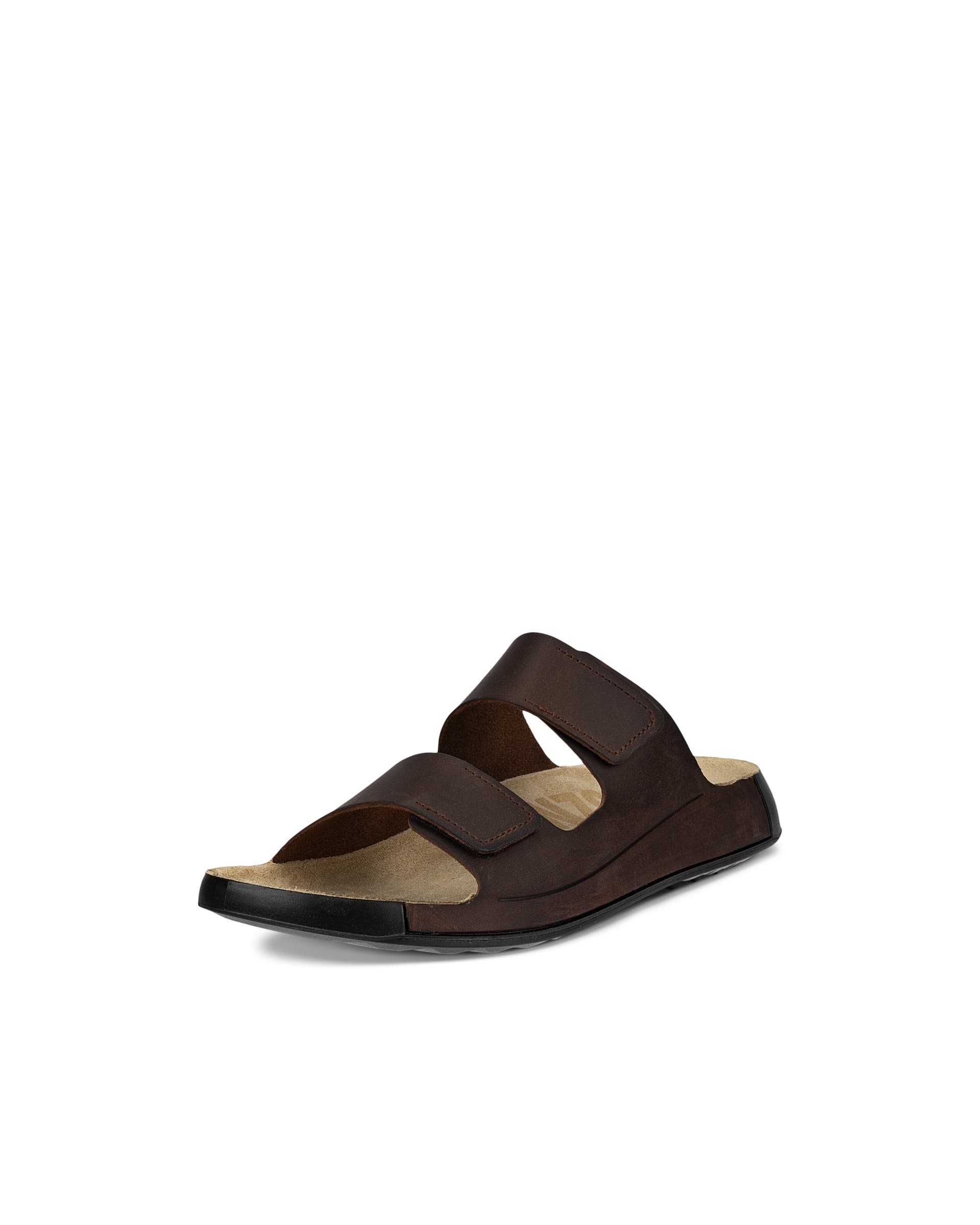 Sandalias con dos tiras de nobuk  ECCO® Cozmo para hombre - Marrón - Main