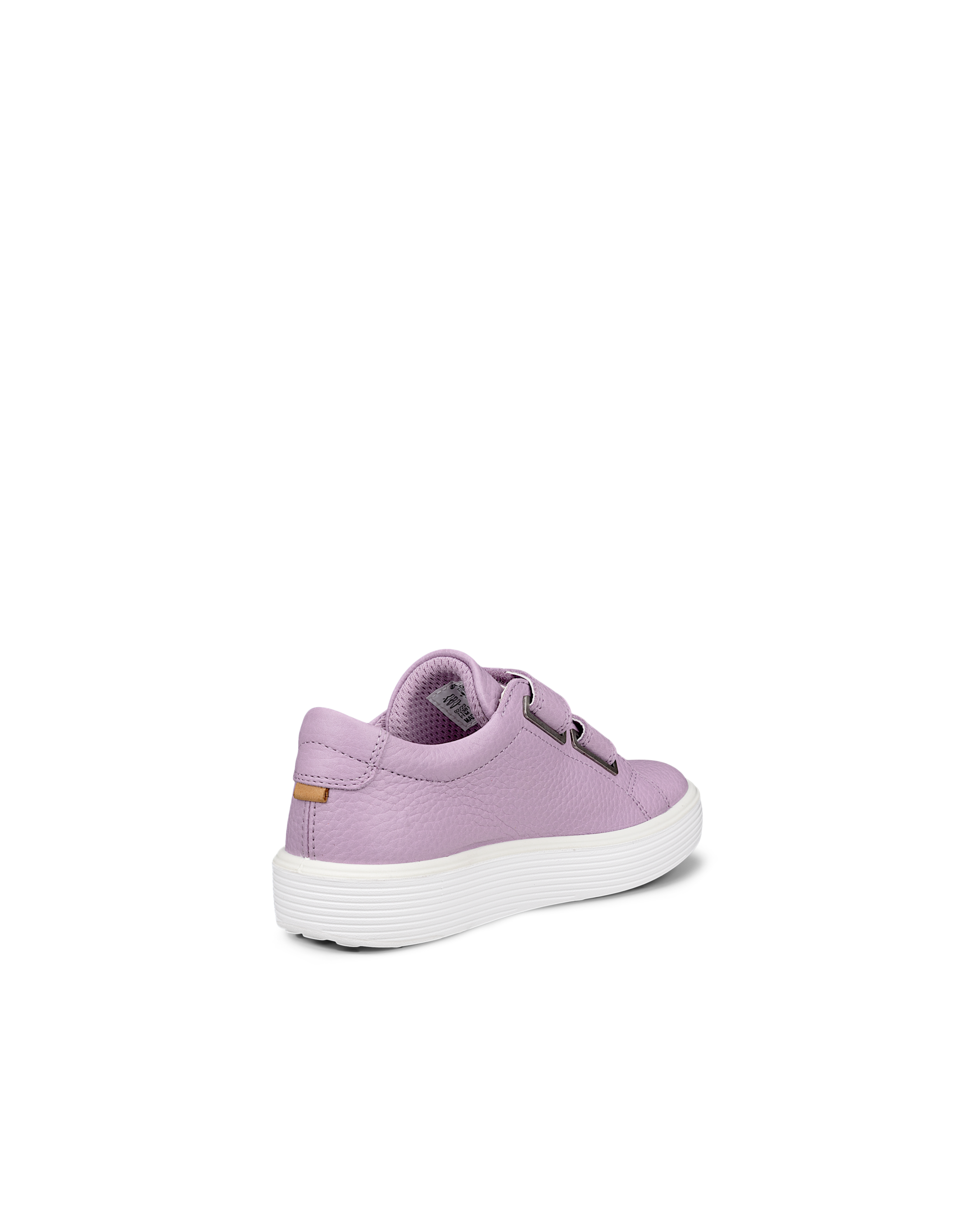 Kids' ECCO® Soft 60 Leather Trainer - Purple - Back