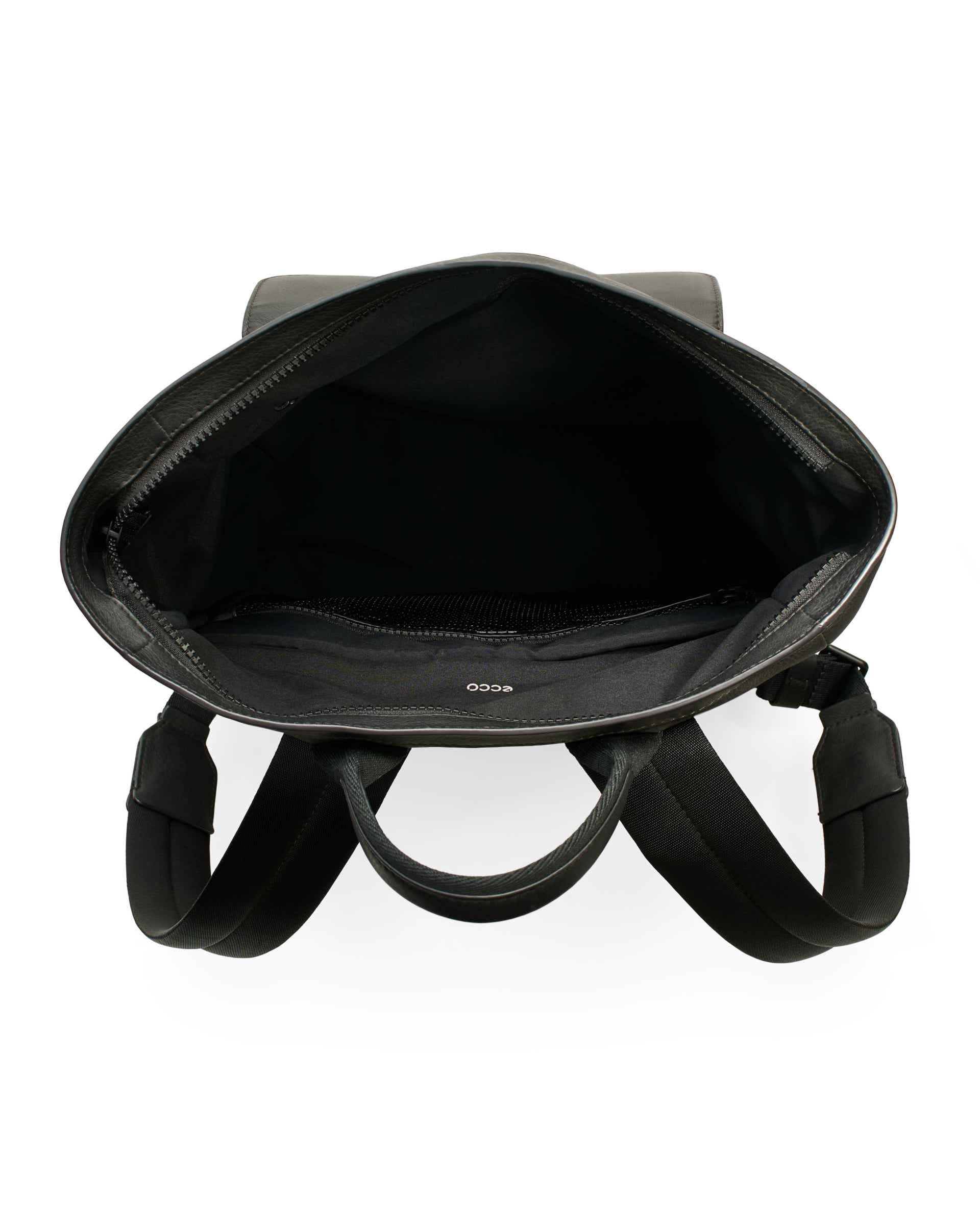 ECCO® Square Pack bőr hátizsák - Fekete - Birdeye