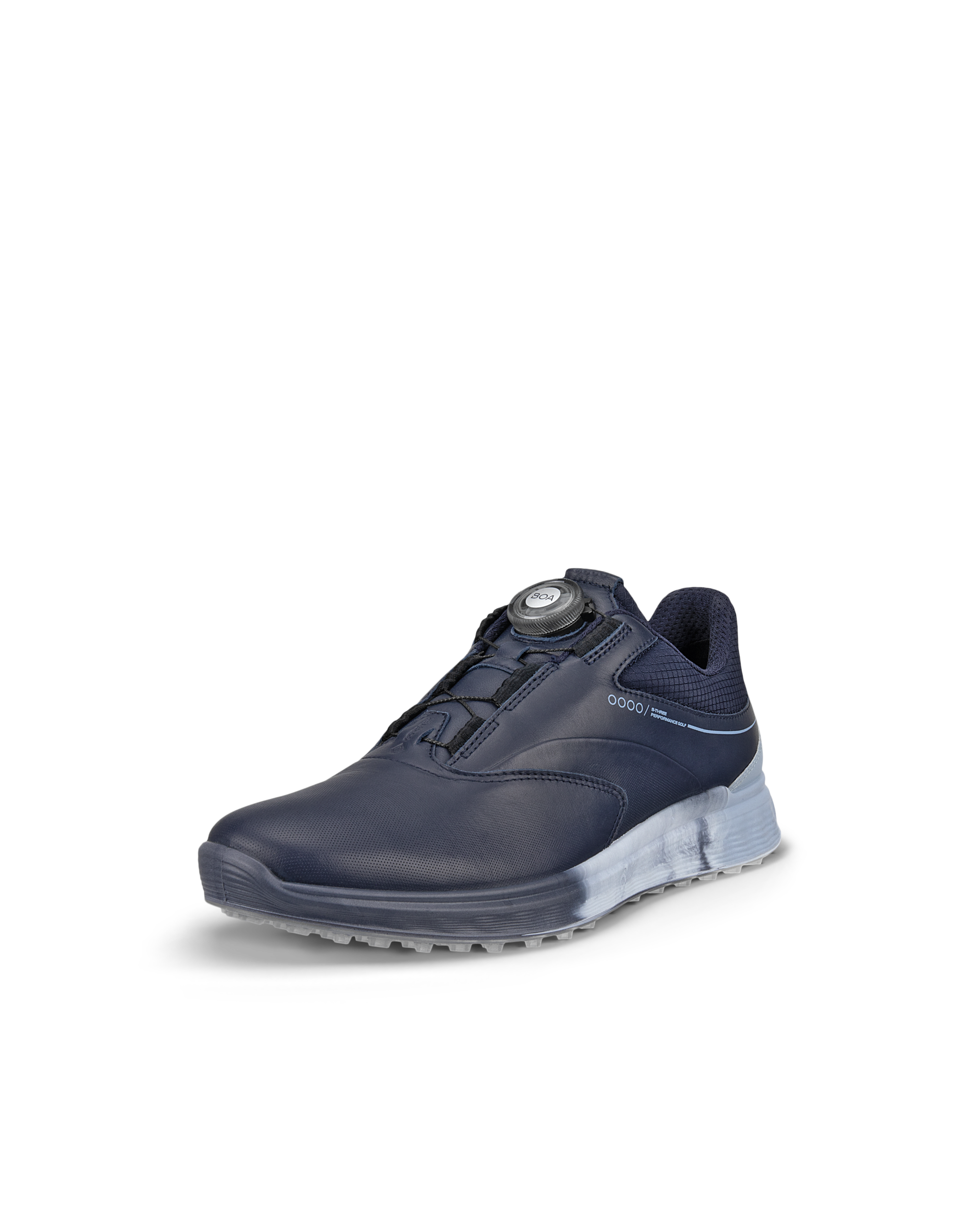 Ladies ECCO® Golf S-Three BOA Leather Gore-Tex Shoe | Blue