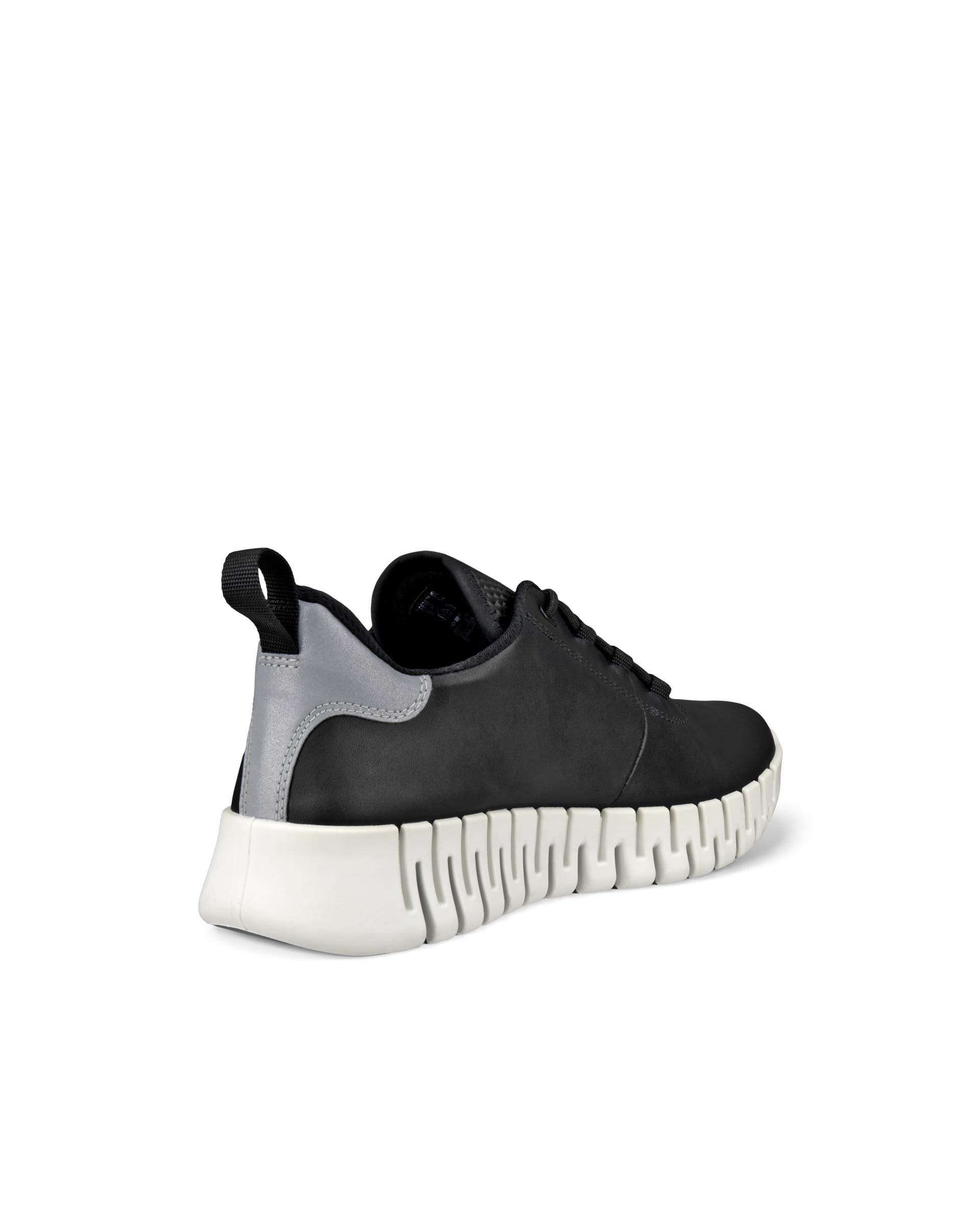 Naisten ECCO® Gruuv nahka tennari - Musta - Back