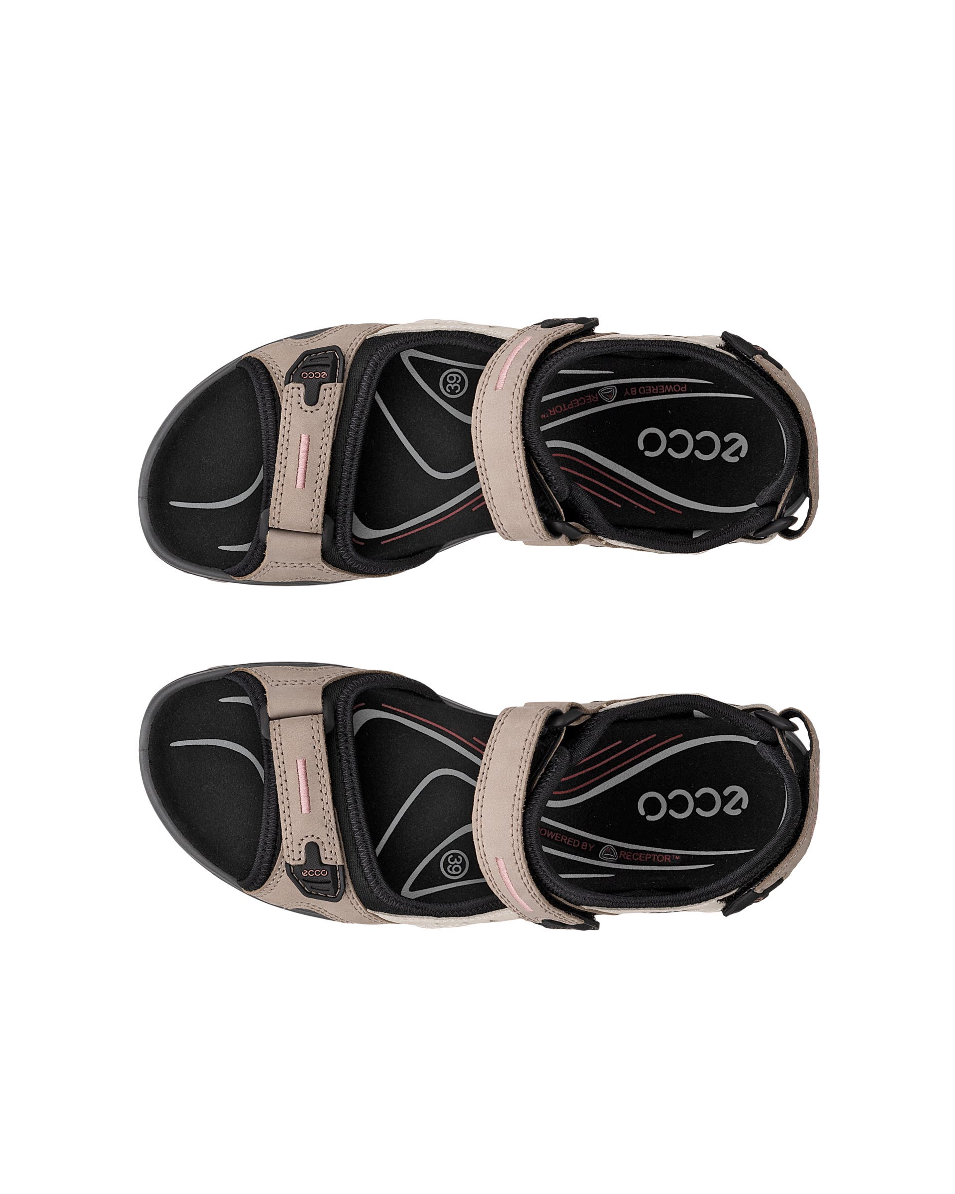 ECCO® Offroad Nubuck vandringssandal dam - Beige - Top left pair