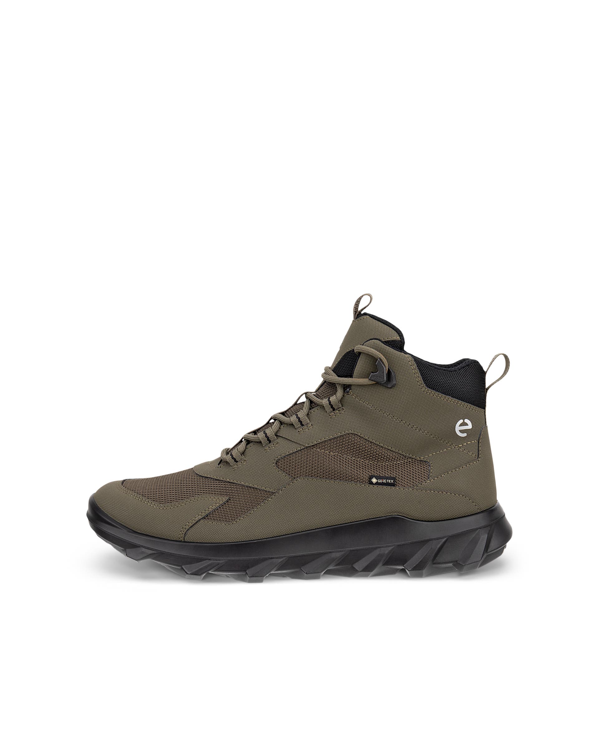 Men's ECCO® MX Gore-Tex High-Top Outdoor Trainer - Green - Outside