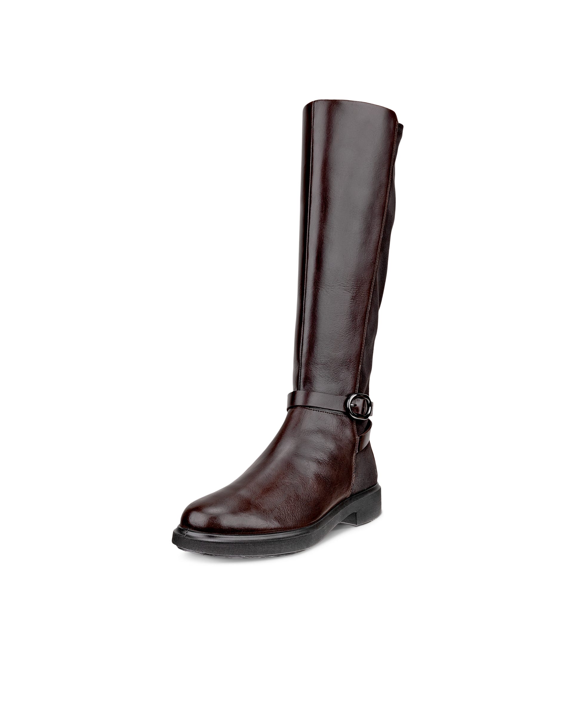 Women's ECCO® METROPOLE AMSTERDAM Leather High-Cut Boot - Brown - Main