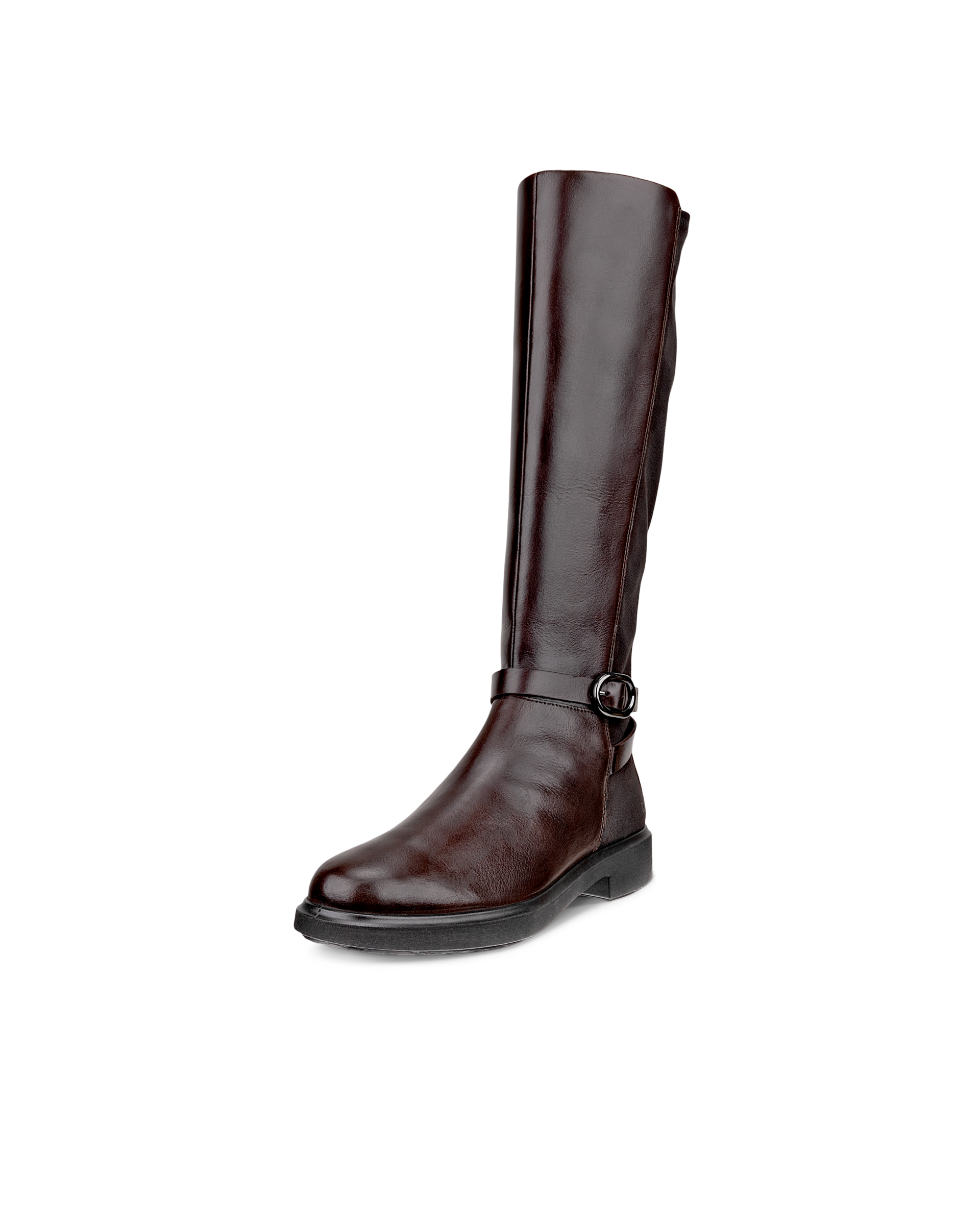 Women's ECCO® Metropole Amsterdam Leather Knee-High Boot - Brown - Main