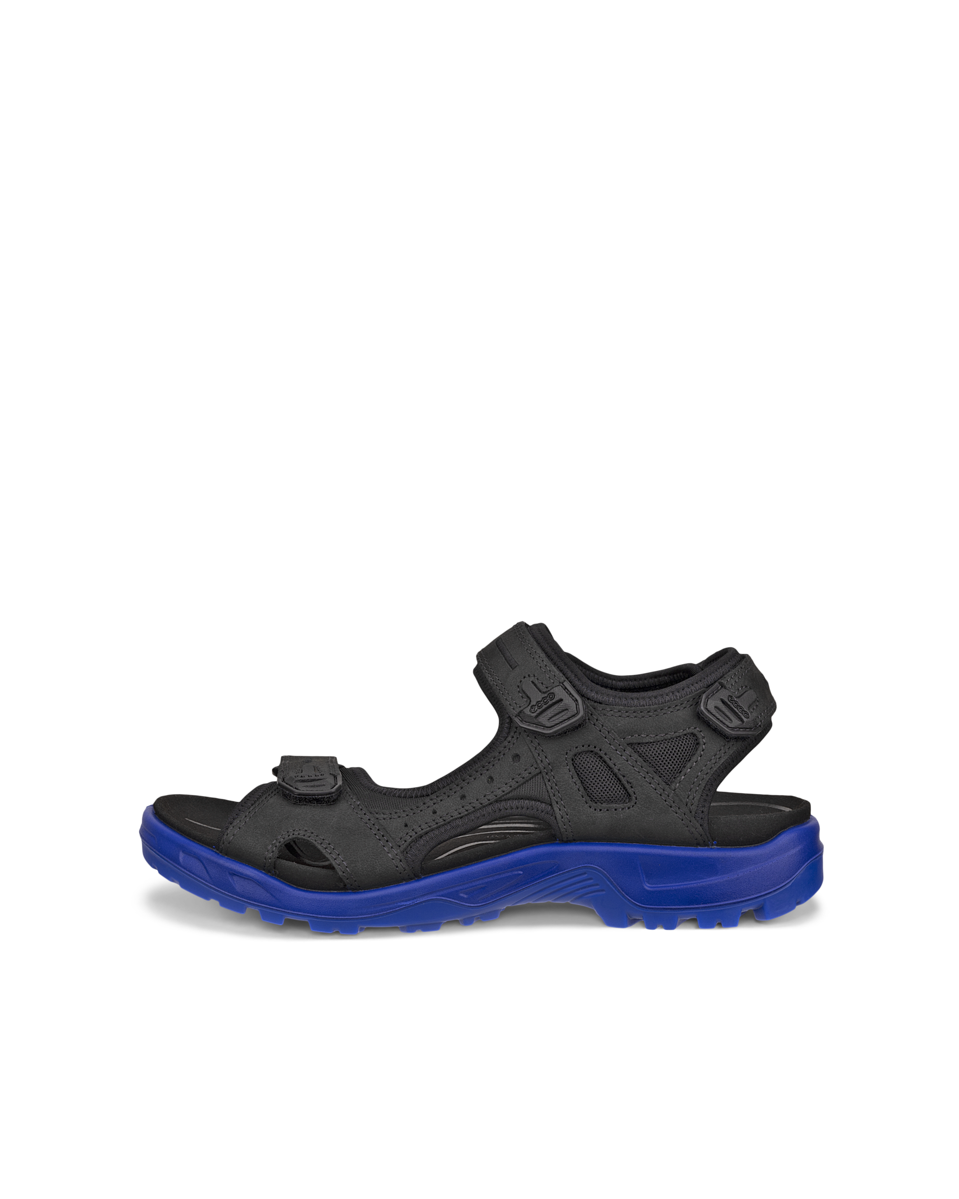 ECCO® Offroad sandale de marche en nubuck pour homme - Noir - Outside