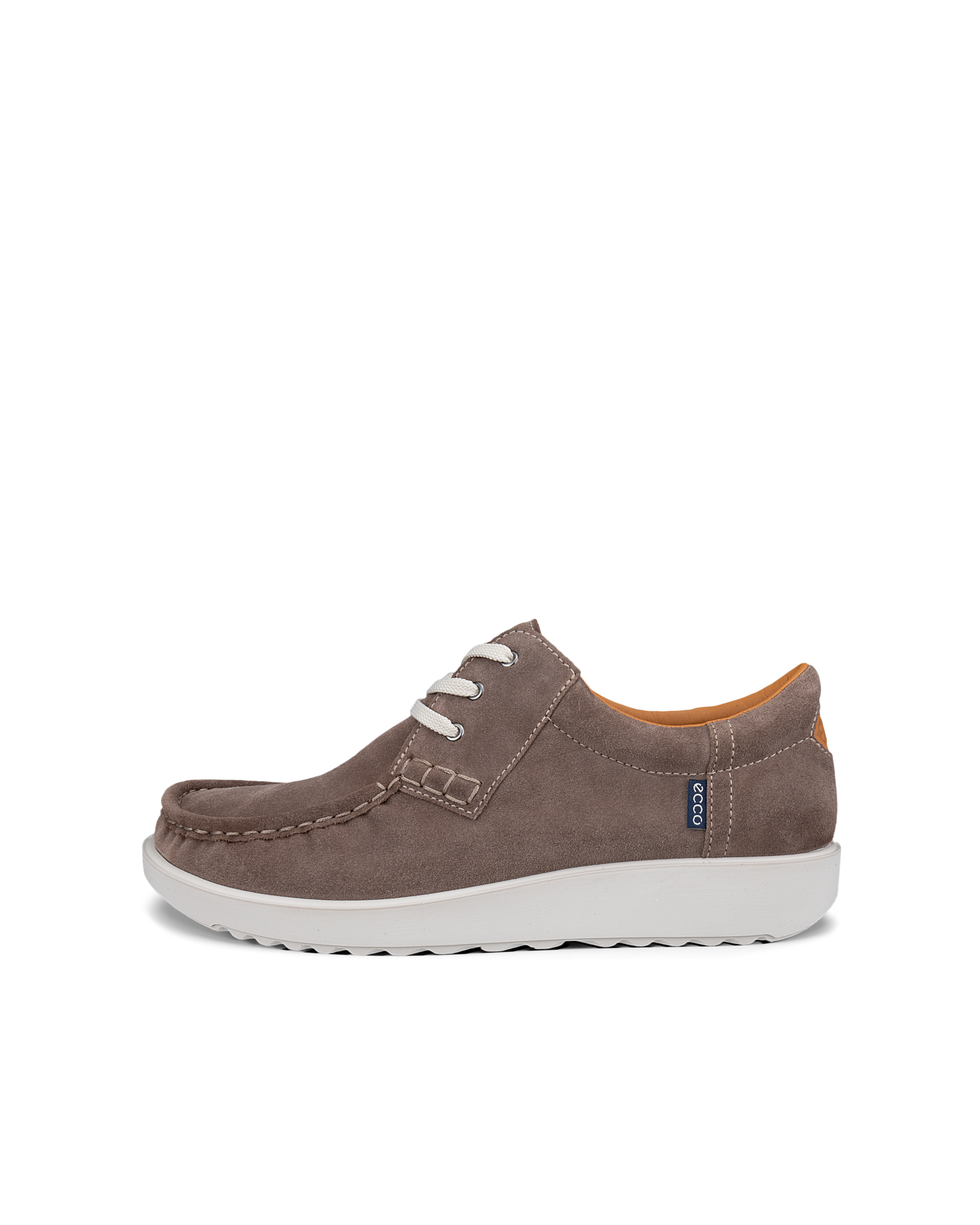 ECCO JOKE - Men's Suede Moc-Toe Shoe - Brown - 45