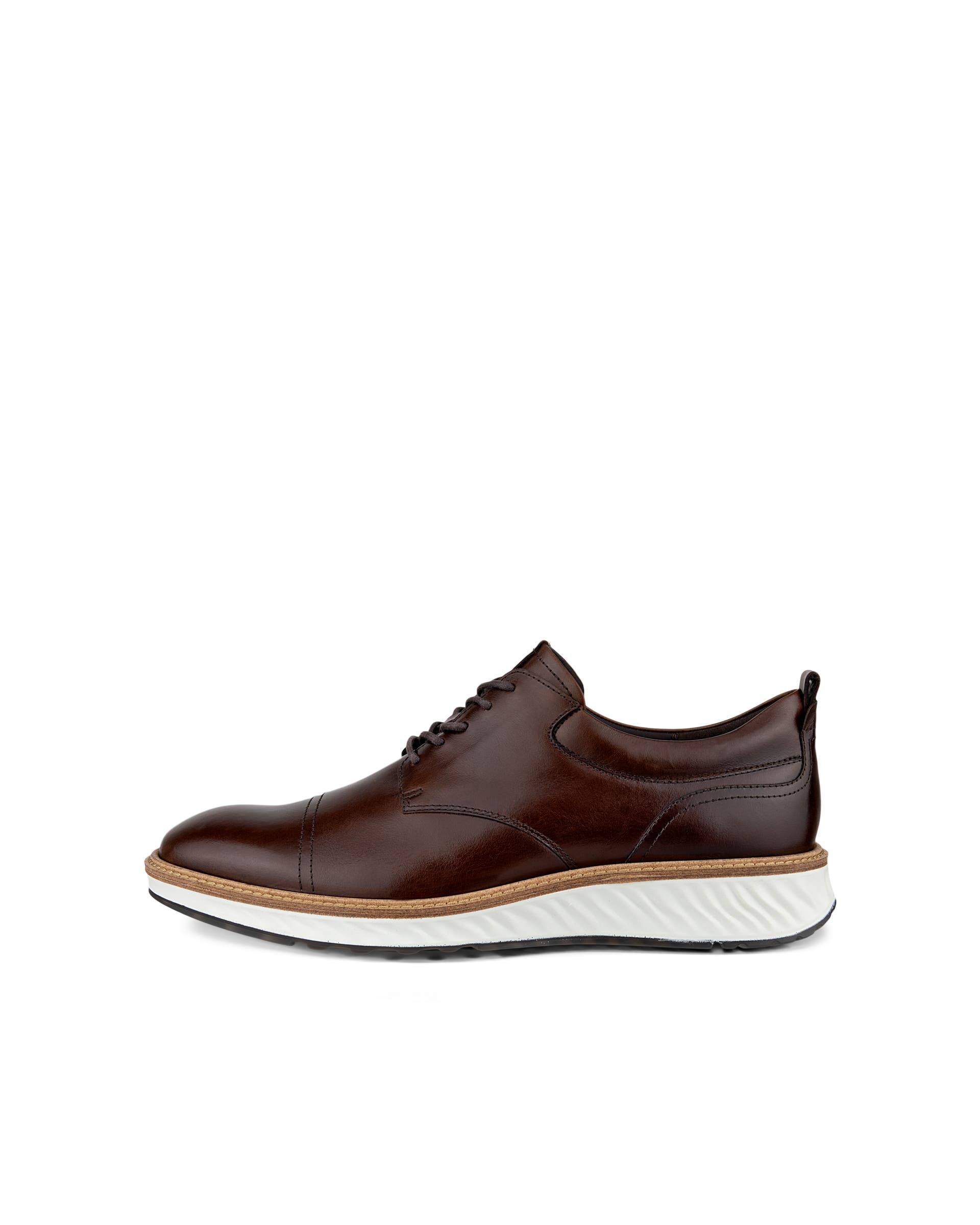 Men's ECCO® St.1 Hybrid Leather Wingtip Derby Shoe | Brown
