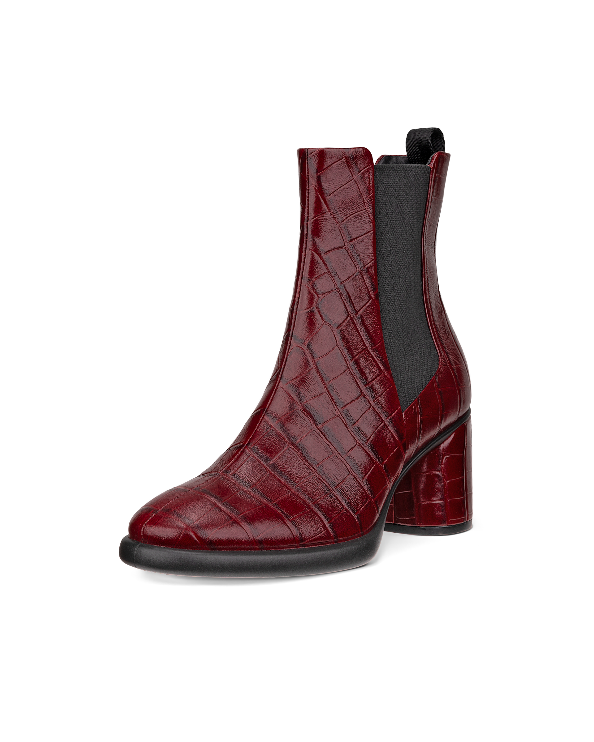 Women's ECCO® Sculpted LX 55 Leather Chelsea Boot Heel | Red