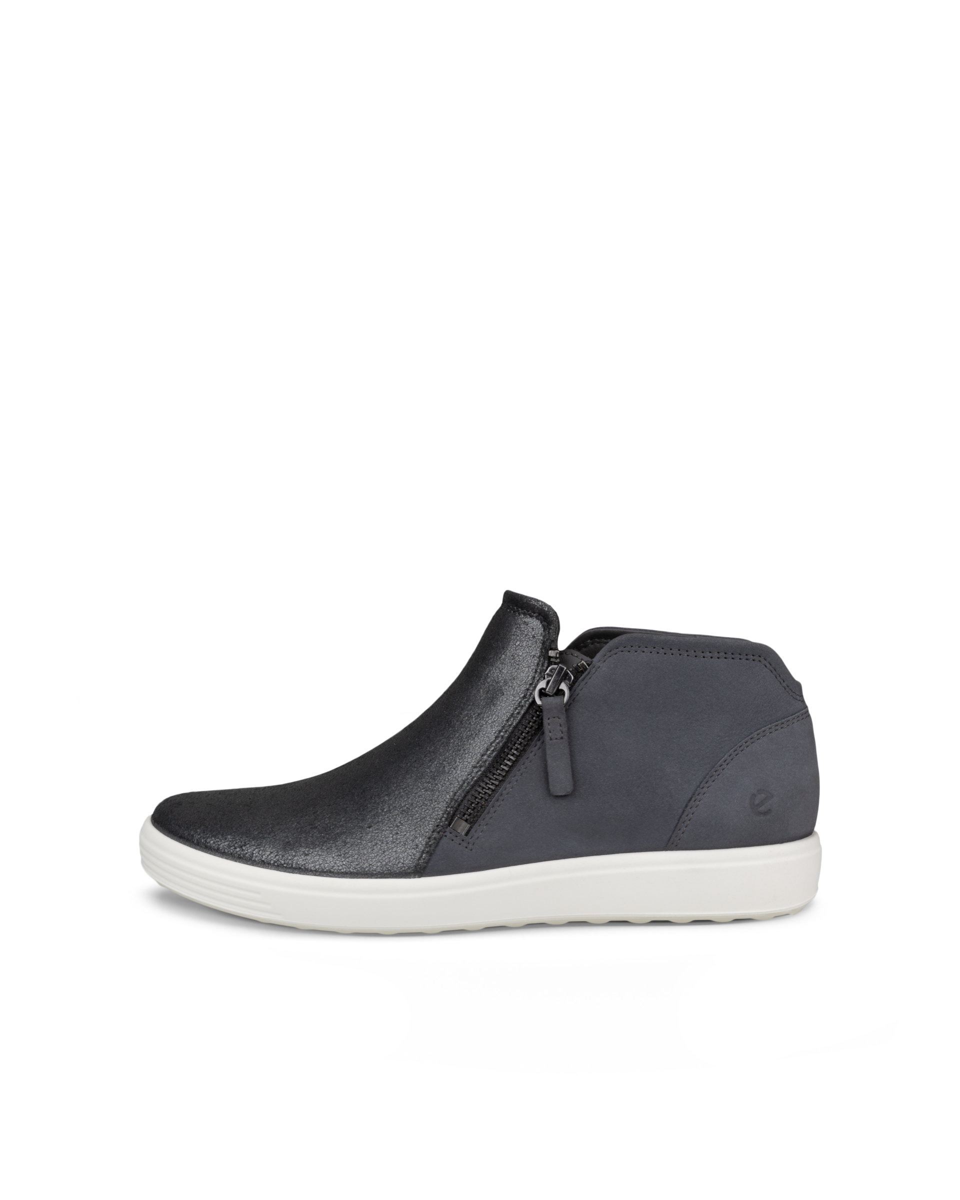 Women's ECCO® Soft 7 Nubuck Zip Bootie | Gray