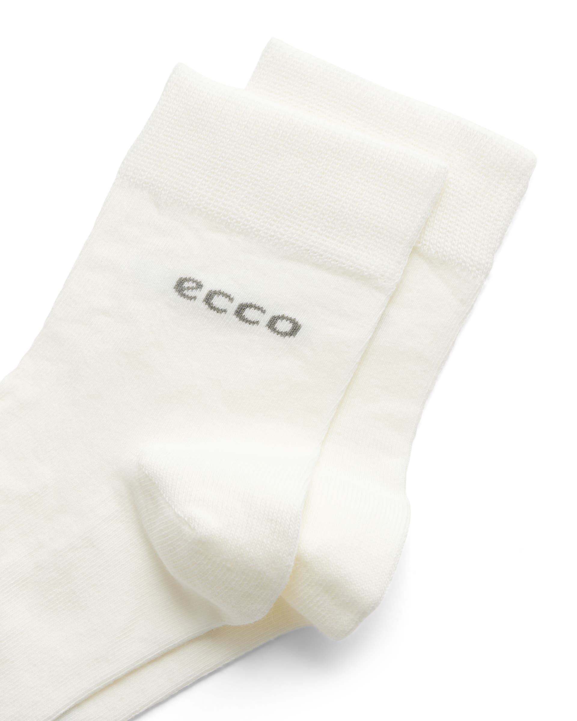 ECCO® Longlife Ankelstrumpor unisex - Vit - Detail-1