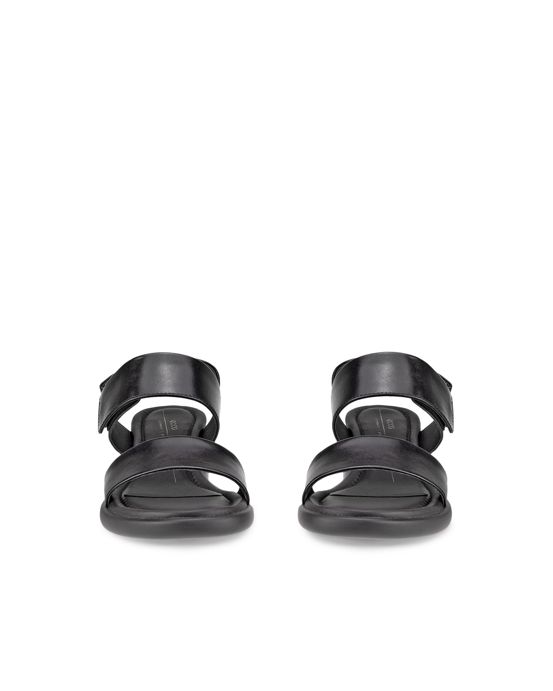 ECCO Sculpted LX 35 ウィメンズ レザーヒールサンダル - ブラック - Front pair