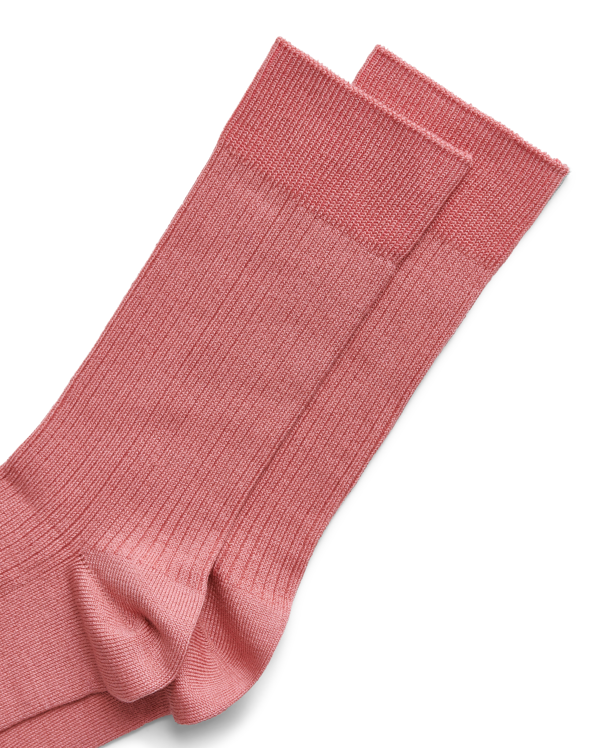 Women's ECCO Vibe Ribbed Mid-Cut Sock — Pink (alternate view)