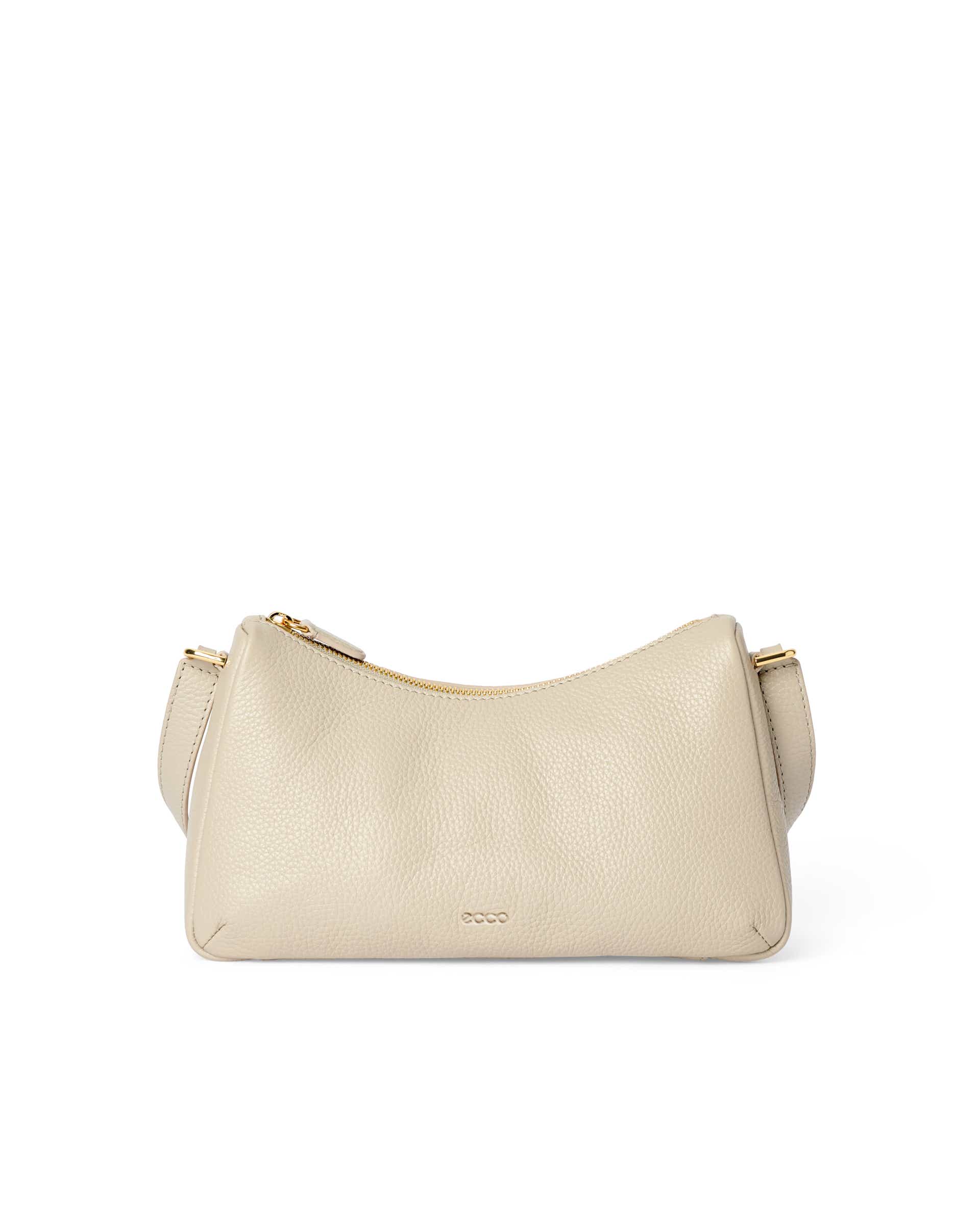 ECCO® Essential skuldertaske i læder - Beige - Main