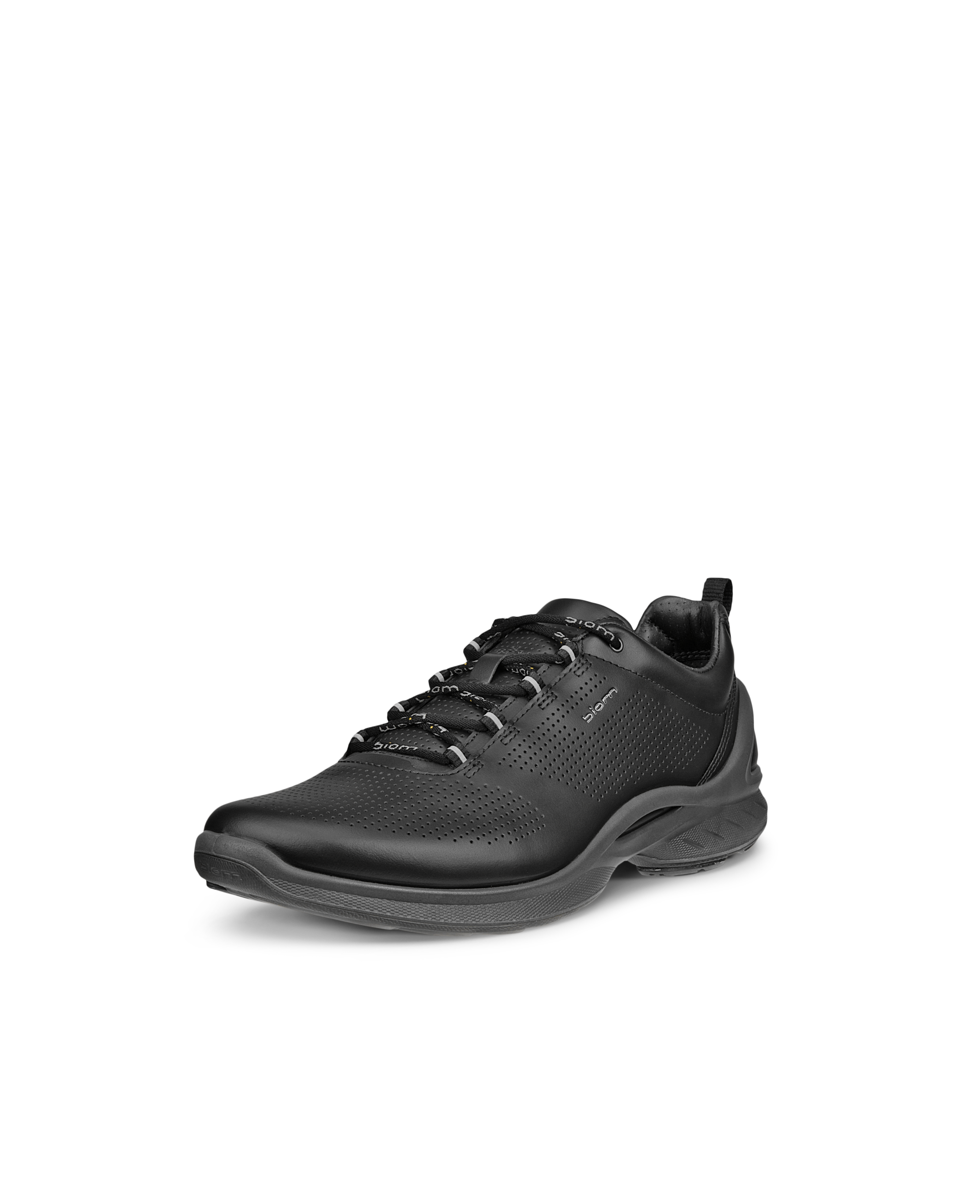 Women's ECCO® Biom Fjuel Leather Outdoor Sneaker - Black - Main