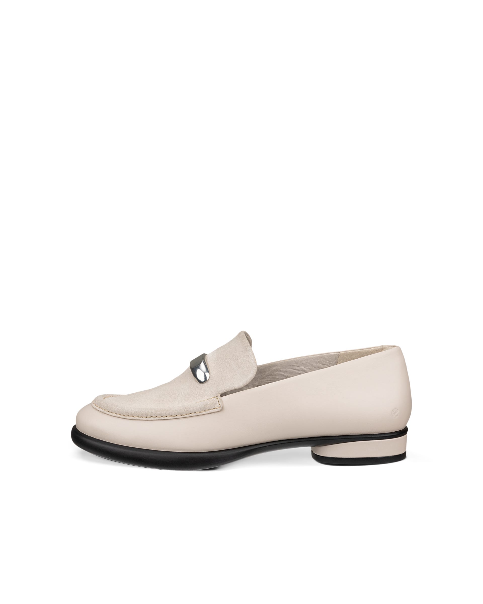 Women's ECCO® Sculpted LX Leather Loafer - Beige - Outside